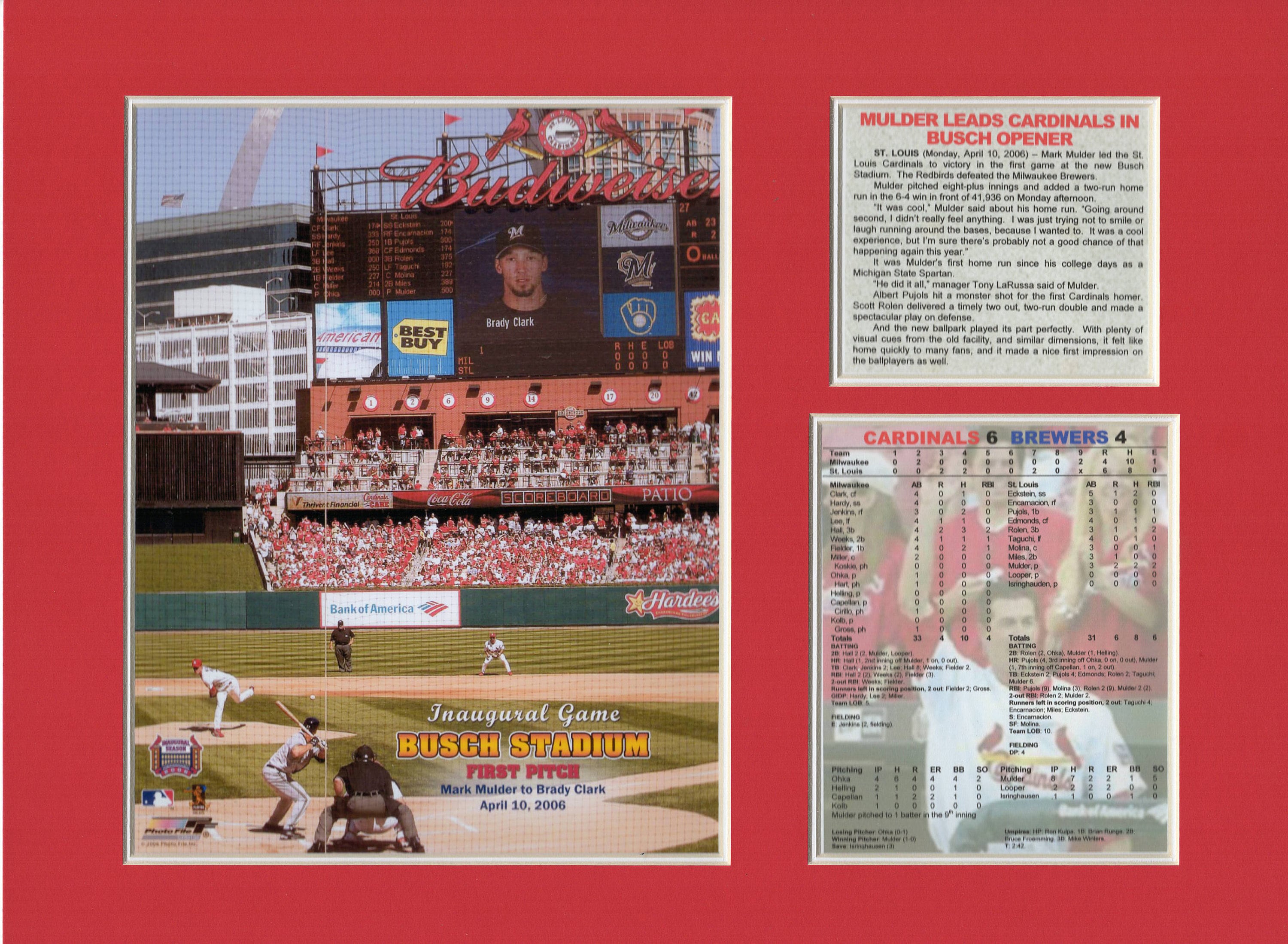 Busch Stadium St Louis Cardinals First Game Tribute