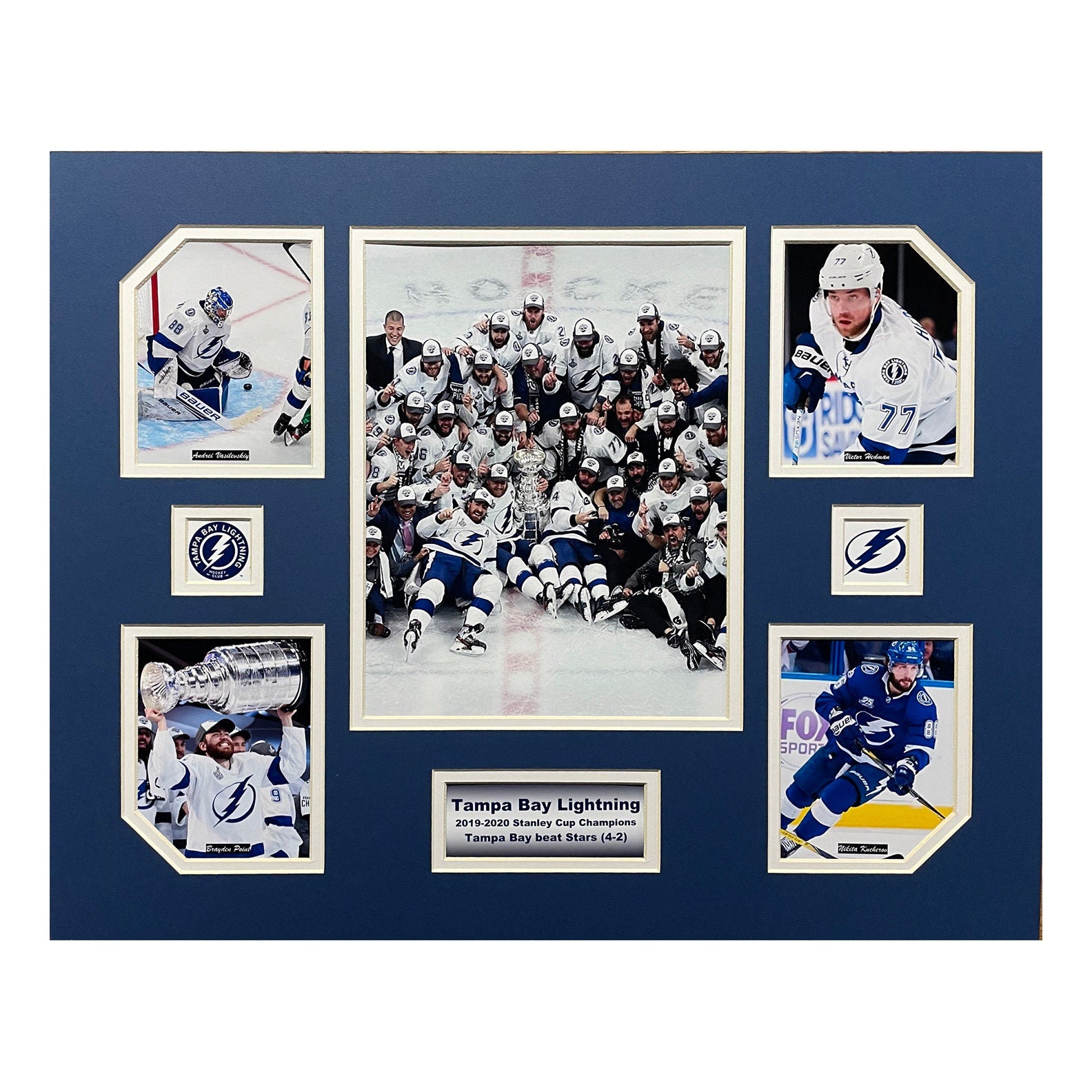 Tampa Bay Lightning 2019-2020 NHL Stanley Cup Champions 16 x 20 inch collage