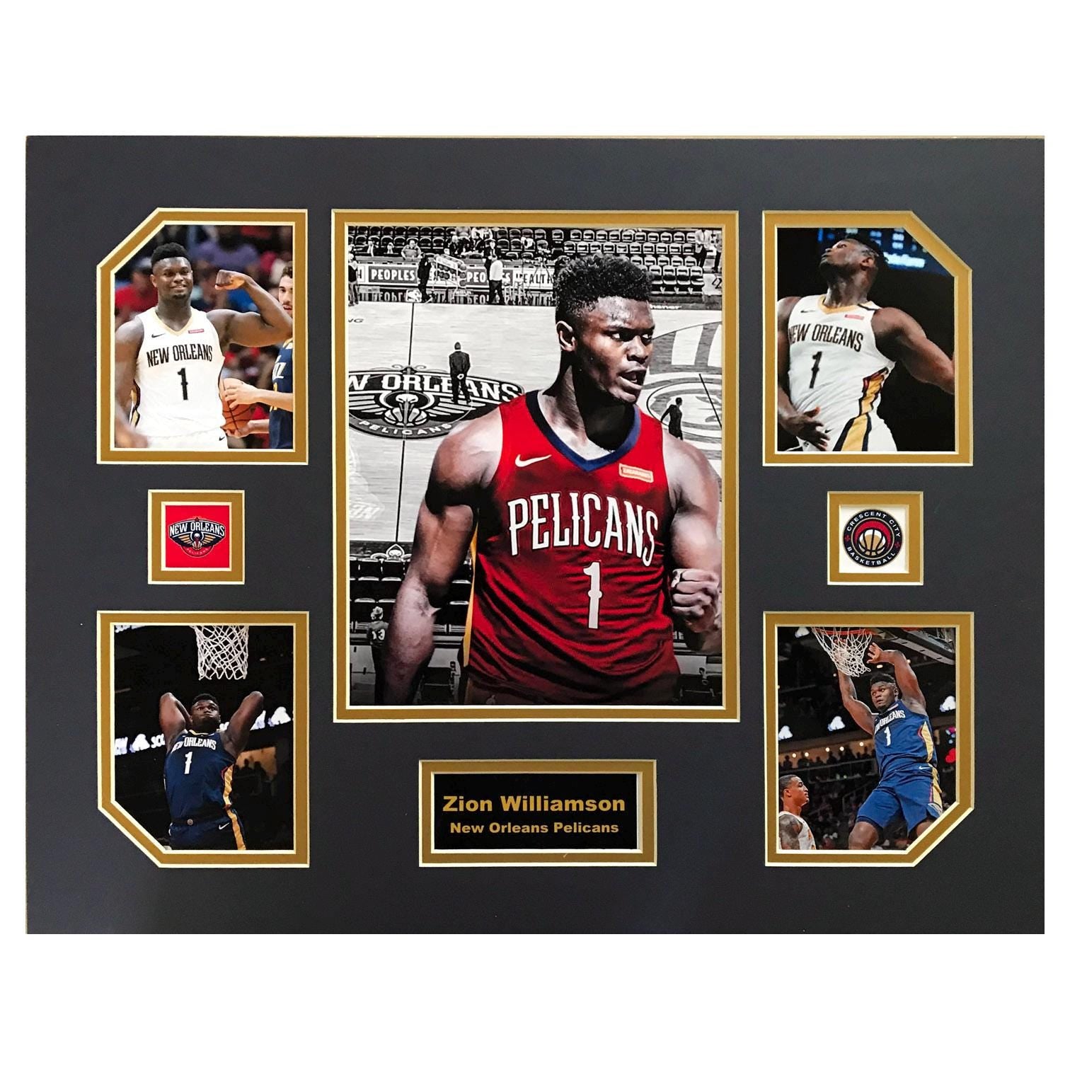 Zion Williamson New Orleans Pelicans NBA Basketball 16 x 20 inch Collage