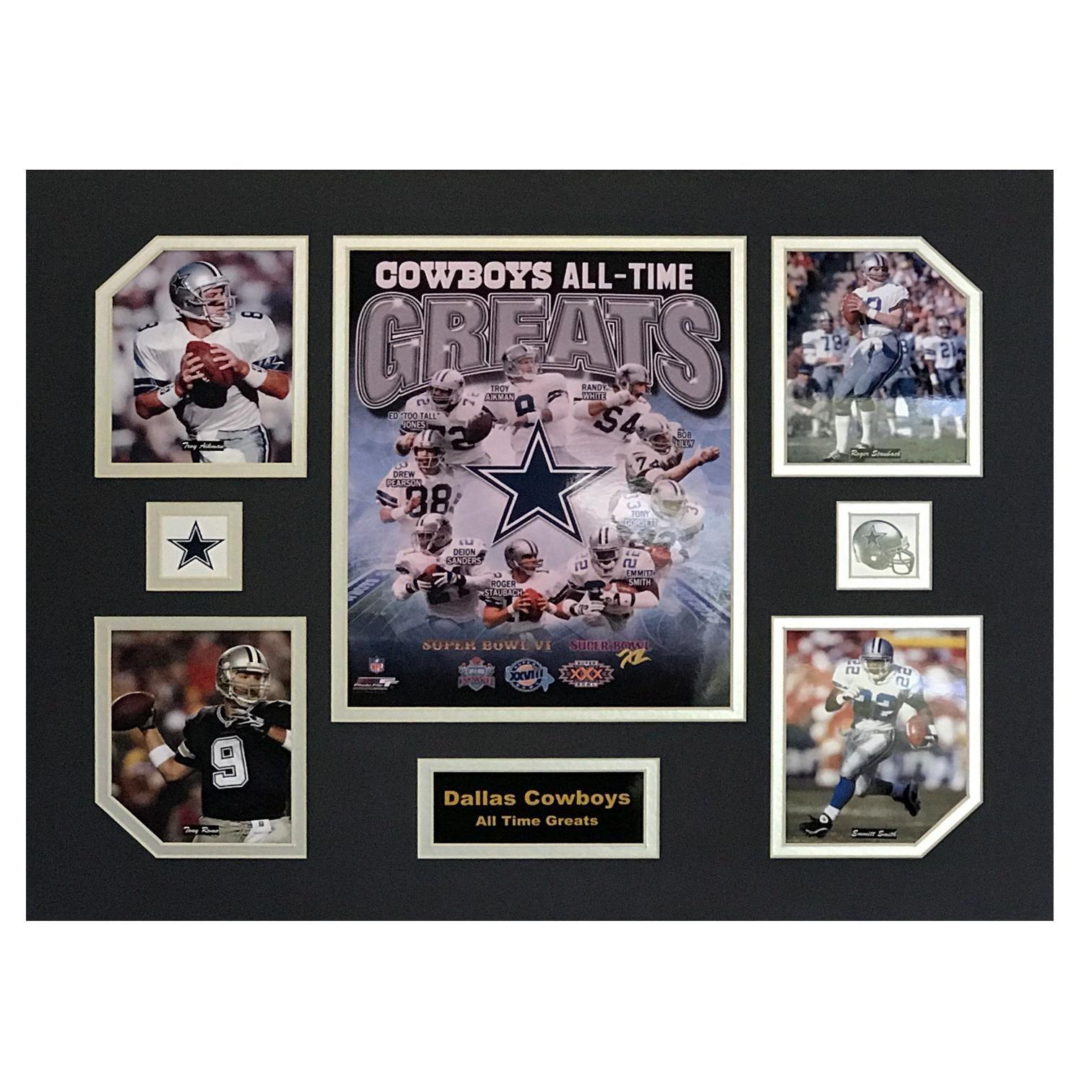 Dallas Cowboys NFL Football All-Time Greats 16 x 20 inch Collage
