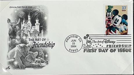 Disney Stamp and First Day Cover Art - Mickey Mouse, Goofy and Donald Duck