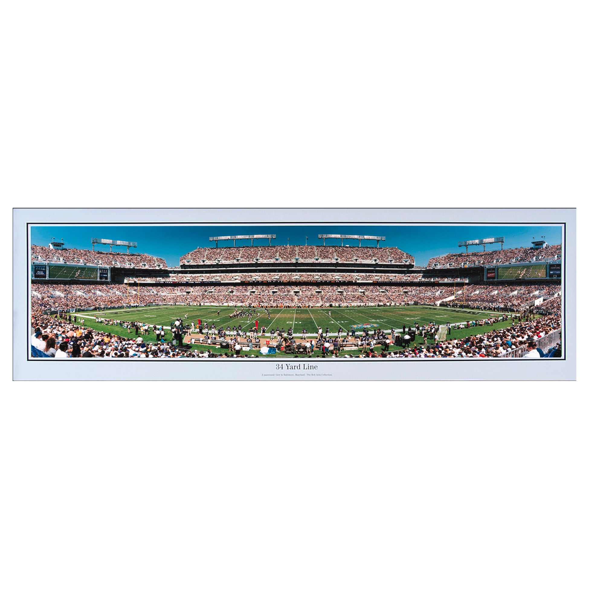 BALTIMORE RAVENS "34 Yard Line" Ravens Stadium Panoramic Photograph