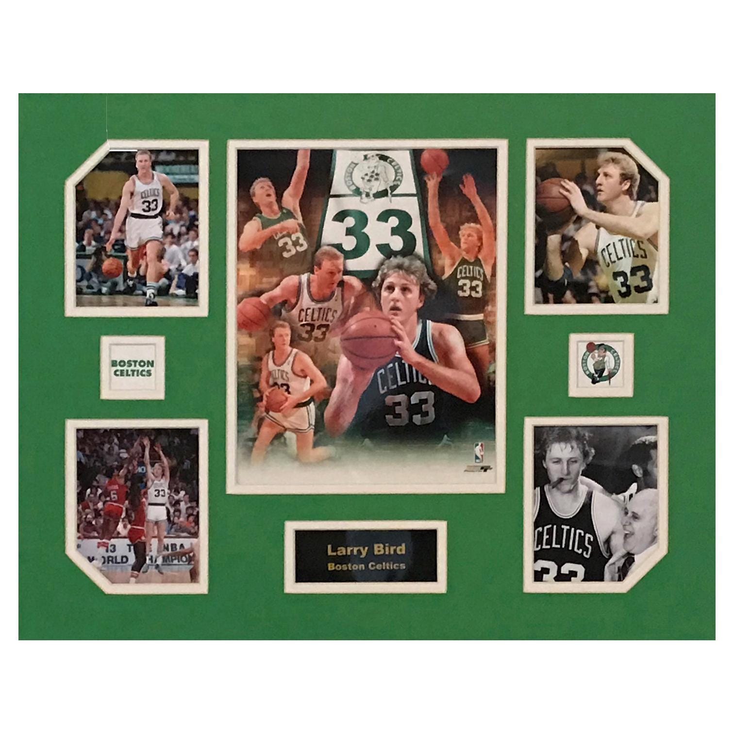 Larry Bird Boston Celtics NBA Basketball 16 x 20 inch Collage