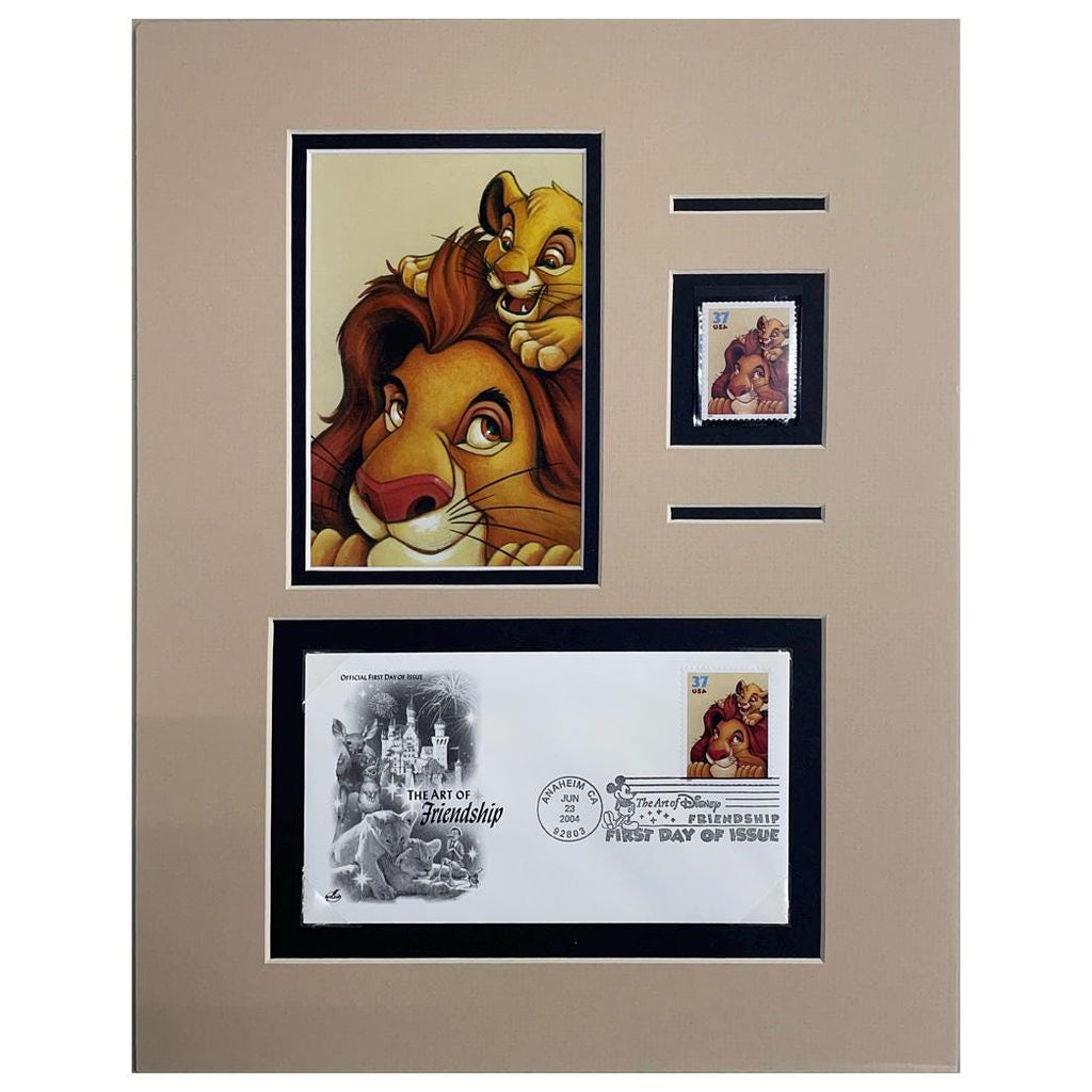 Disney Stamp and First Day Cover Art - Lion King Mufasa and Simba