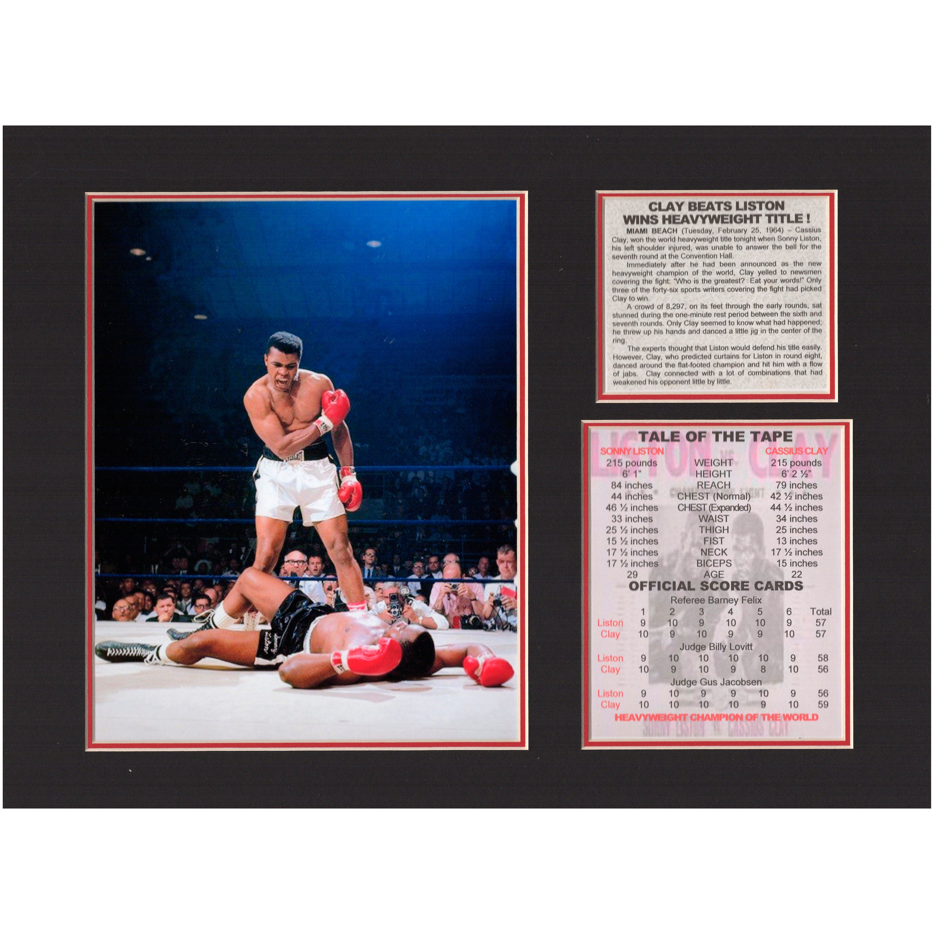 Muhammad Ali/Cassius Clay KOs Sonny Liston Tribute