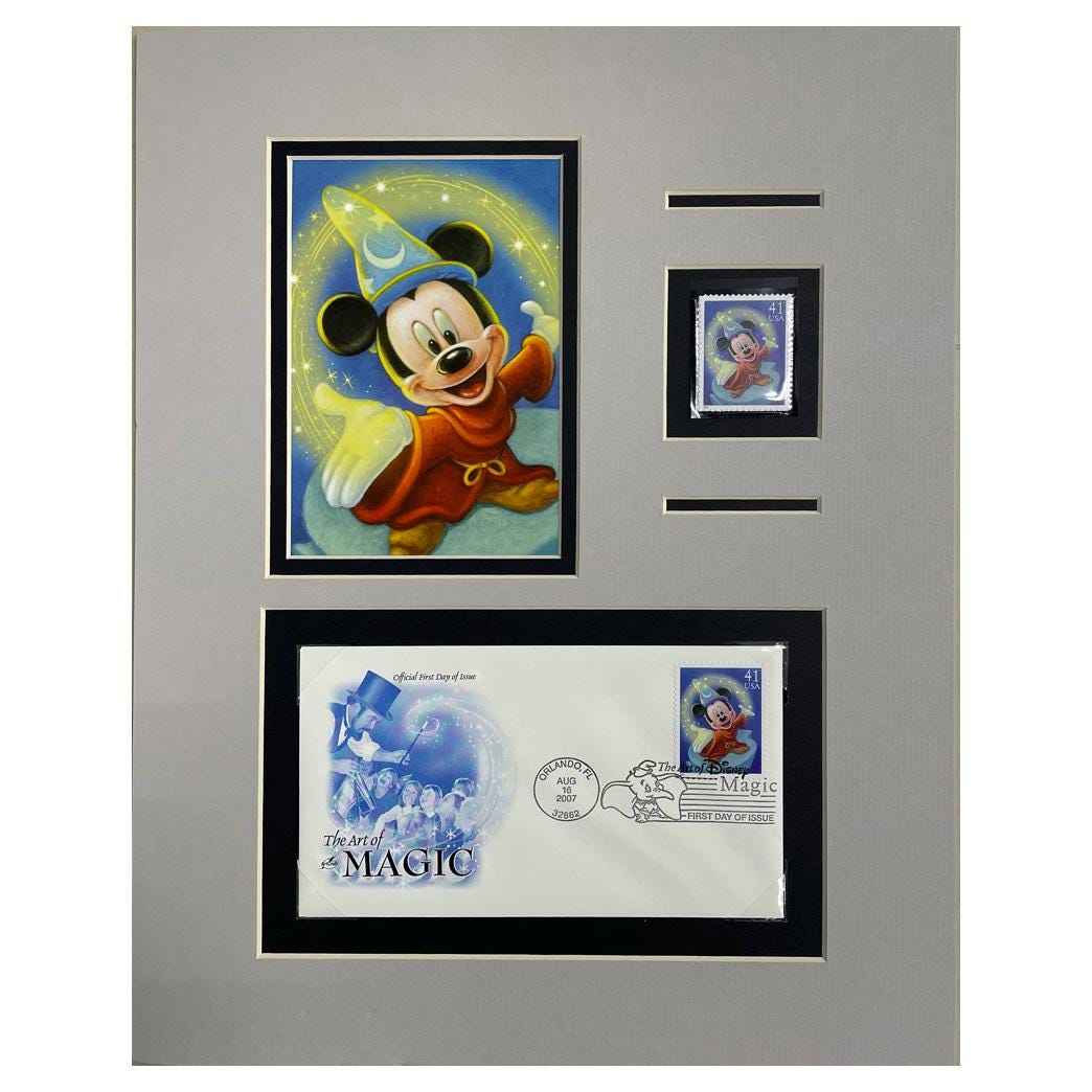 Disney Stamp and First Day Cover Art - Mickey Mouse as The Sorcerer