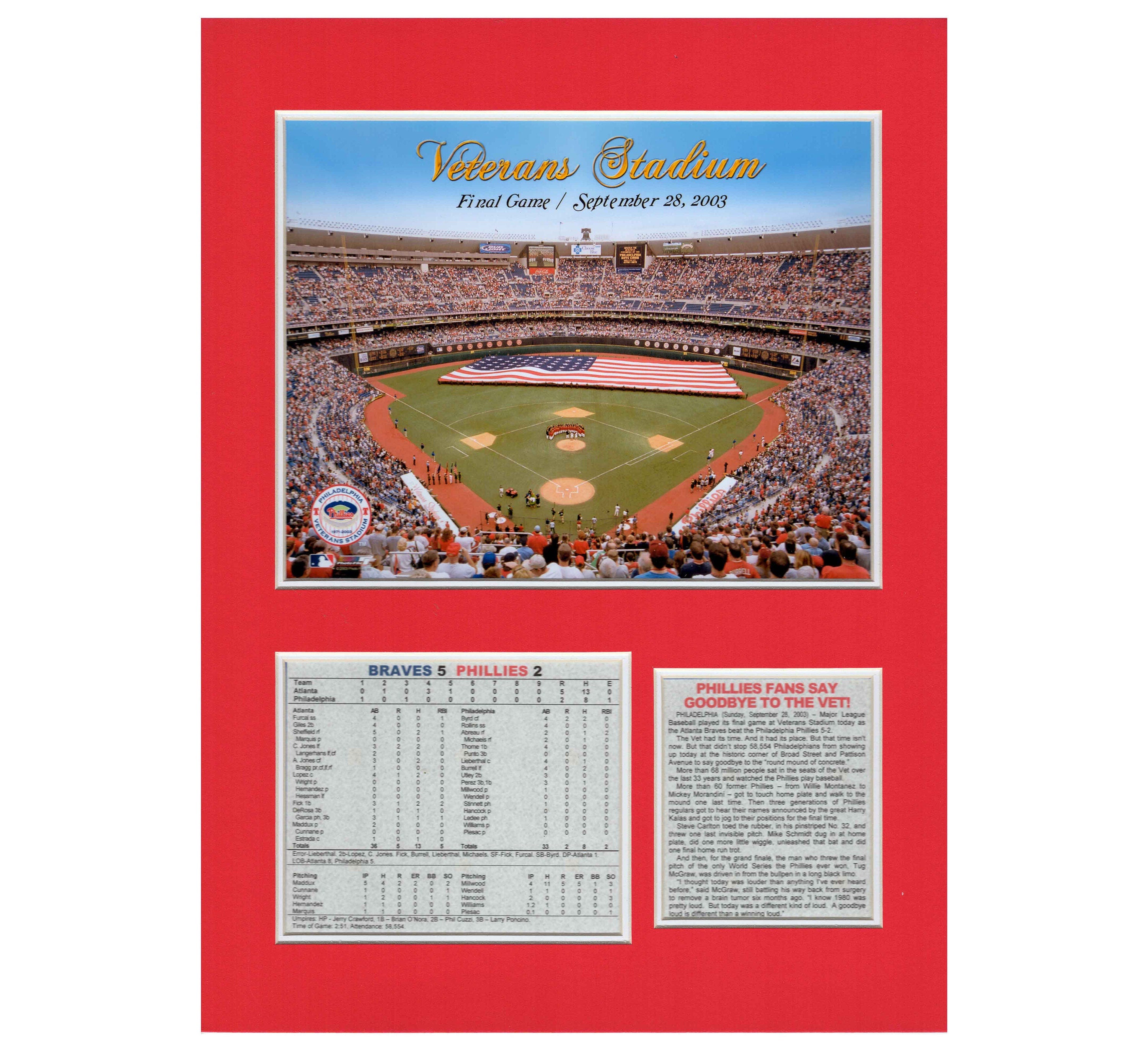 Veterans Stadium Philadelphia Phillies Final Game Tribute