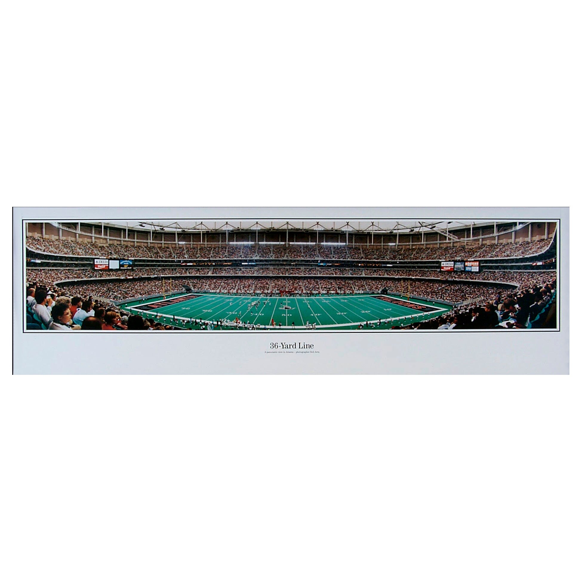 ATLANTA FALCONS "36 Yard Line" Georgia Dome Panoramic Photograph