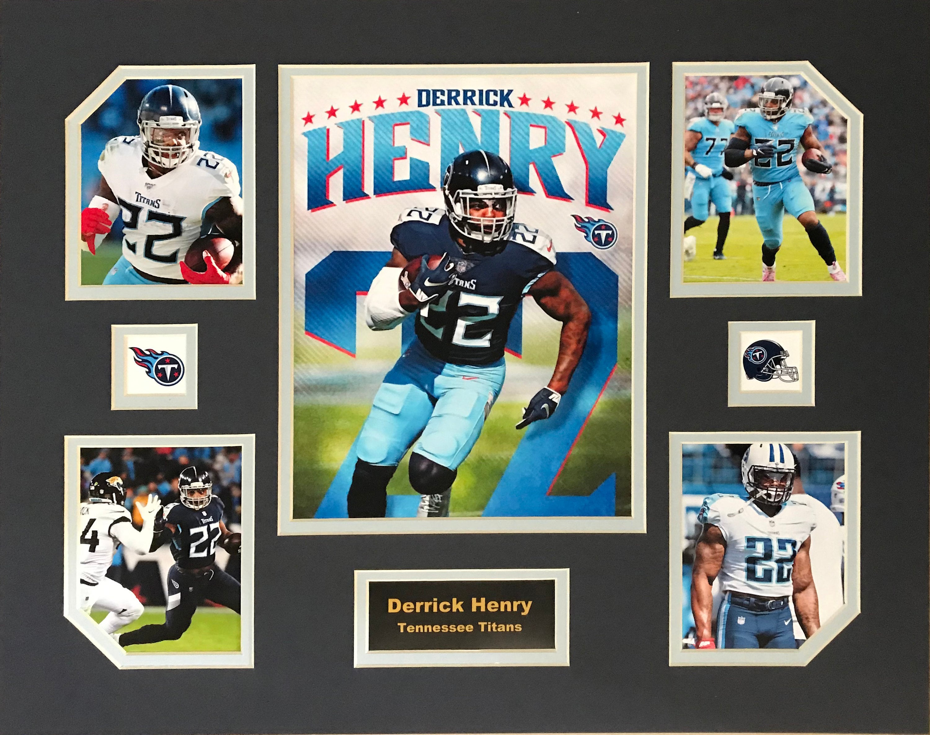 Derrick Henry Tennessee Titans NFL Football 16 x 20 inch Collage