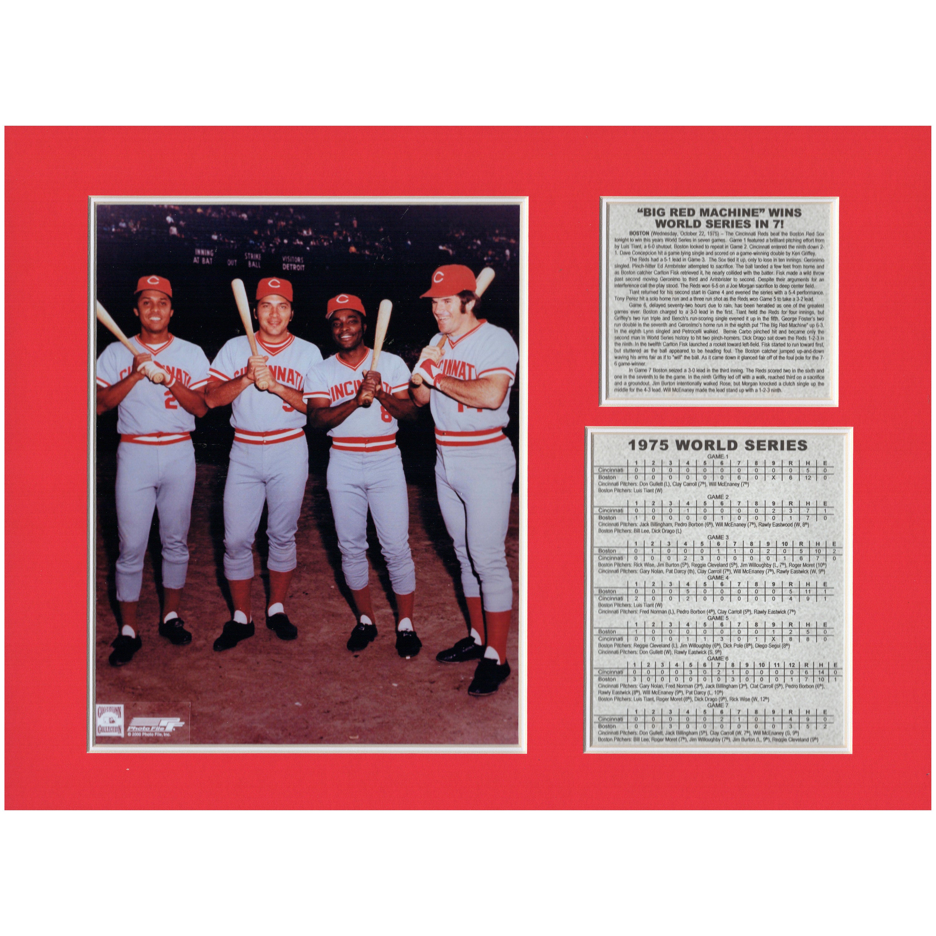 Cincinnati Reds "Big Red Machine" World Series Champs Tribute