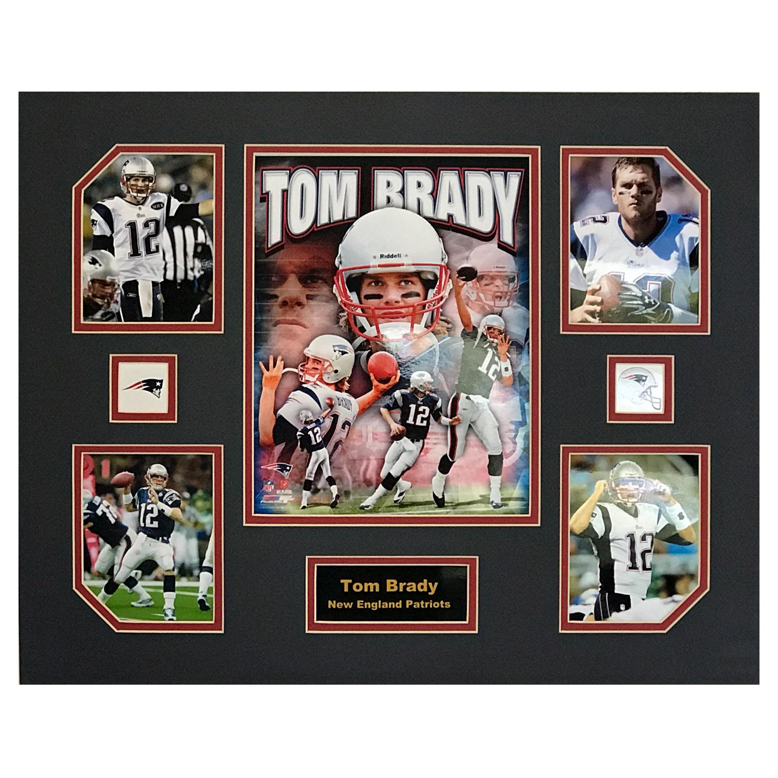 Tom Brady New England Patriots NFL Football 16 x 20 inch Collage