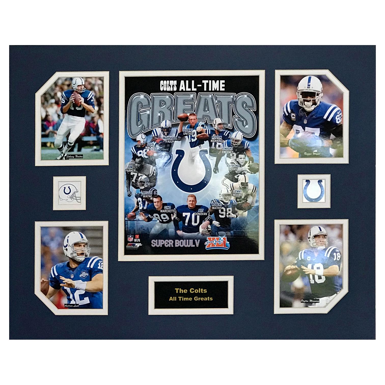 Indianapolis/Baltimore Colts NFL Football All-Time Greats 16 x 20 inch Collage
