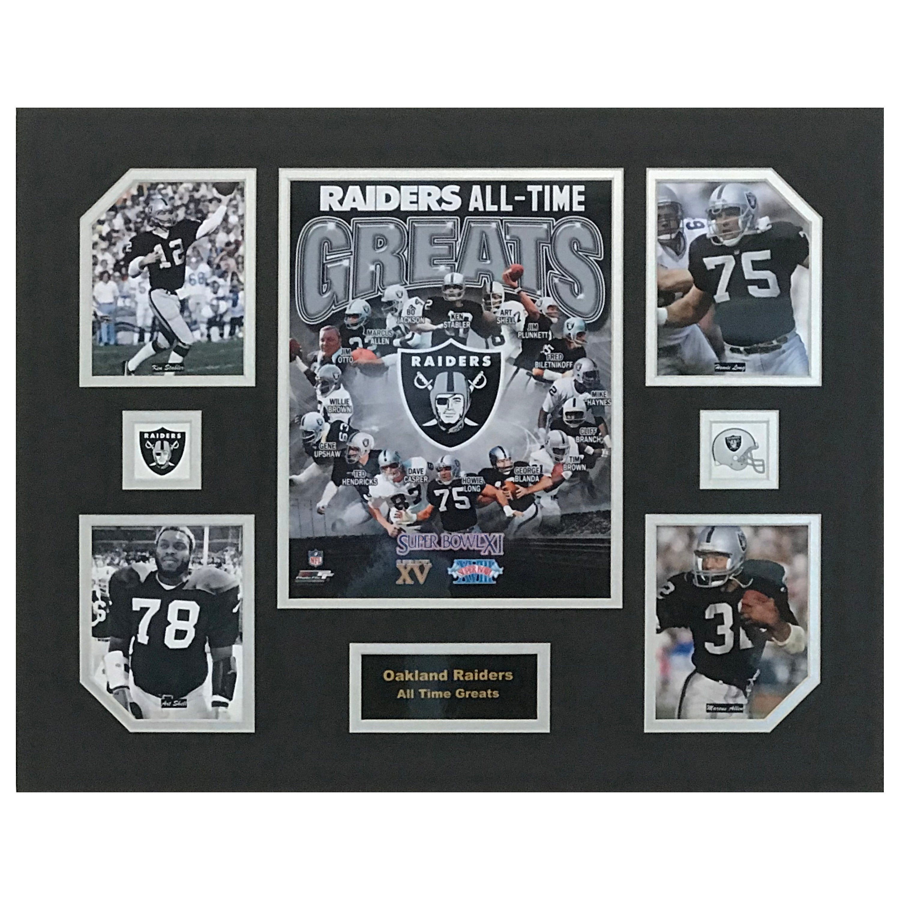 Oakland Raiders NFL Football All-Time Greats 16 x 20 inch Collage