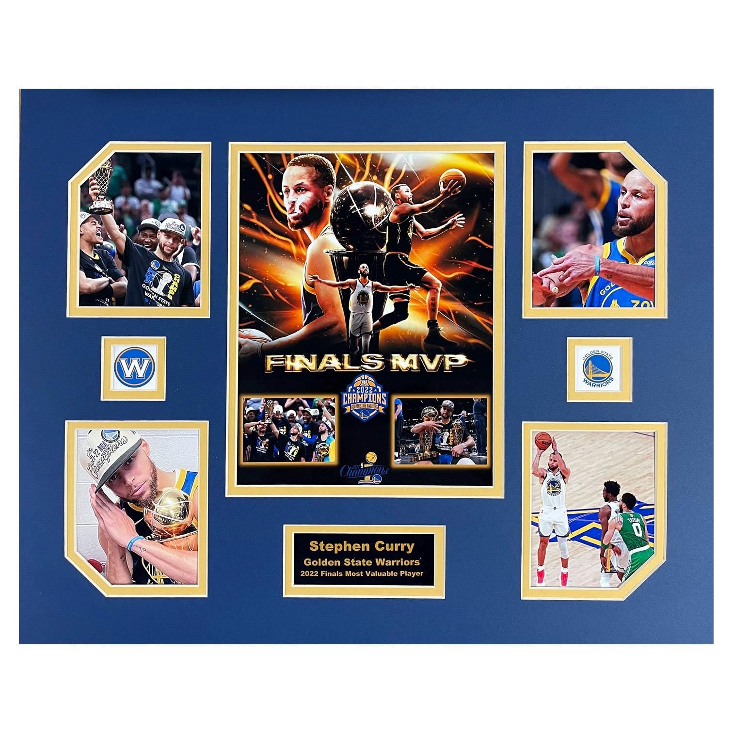 Stephen Curry Golden State Warriors NBA Basketball 2021-22 Finals MVP 16 x 20 inch Collage