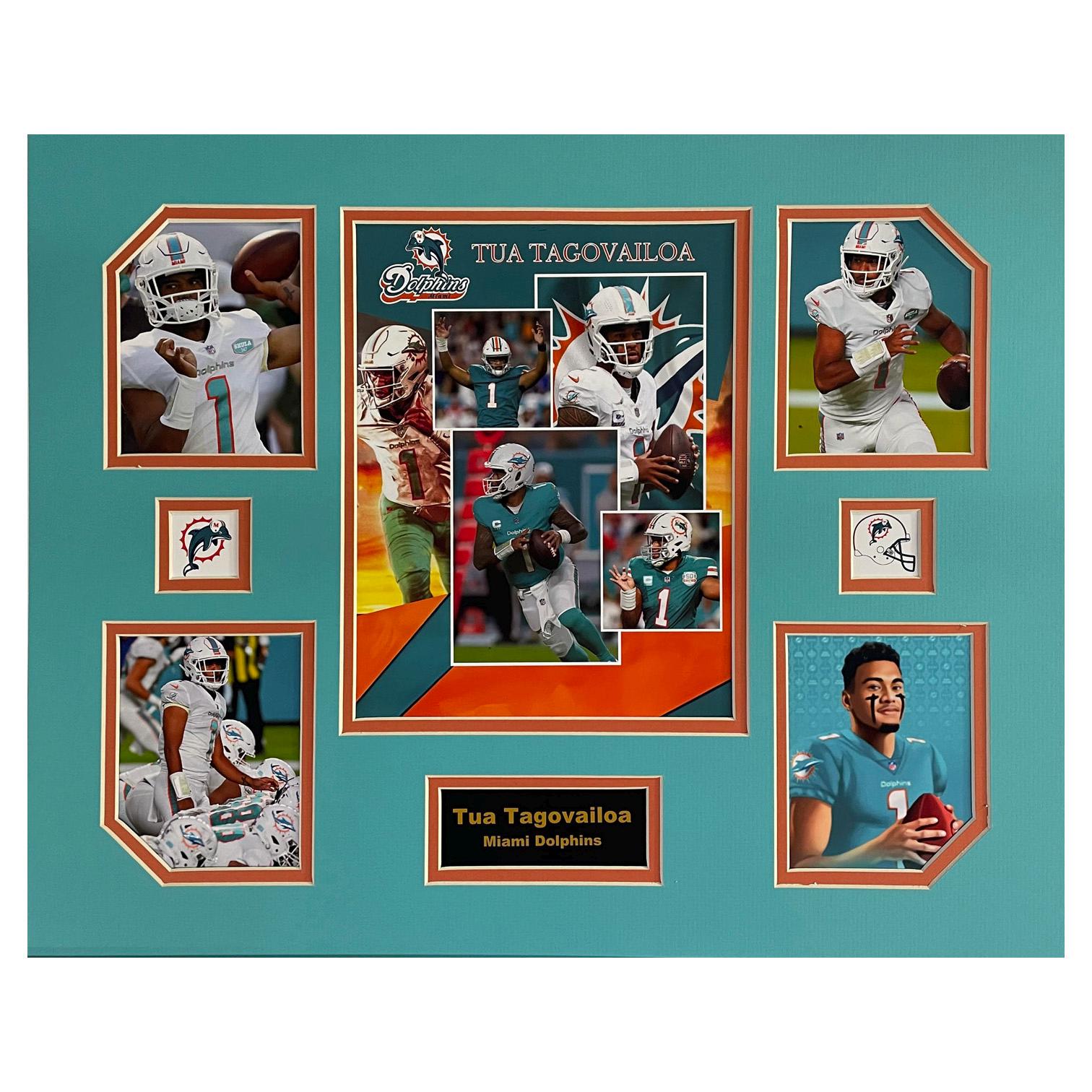 Tua Tagovailoa Miami Dolphins NFL Football 16 x 20 inch Collage