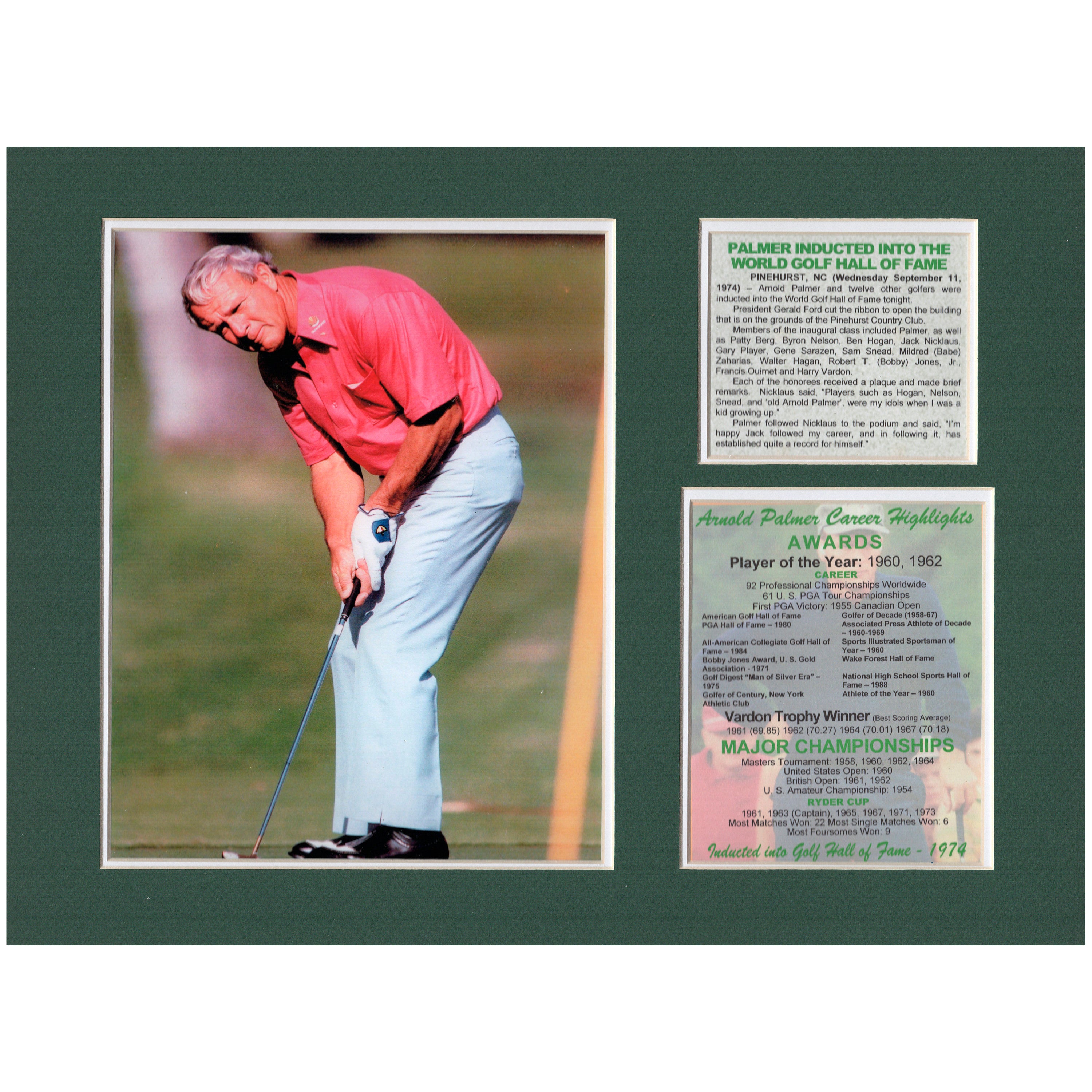 Arnold Palmer PGA Golf Hall of Fame Tribute