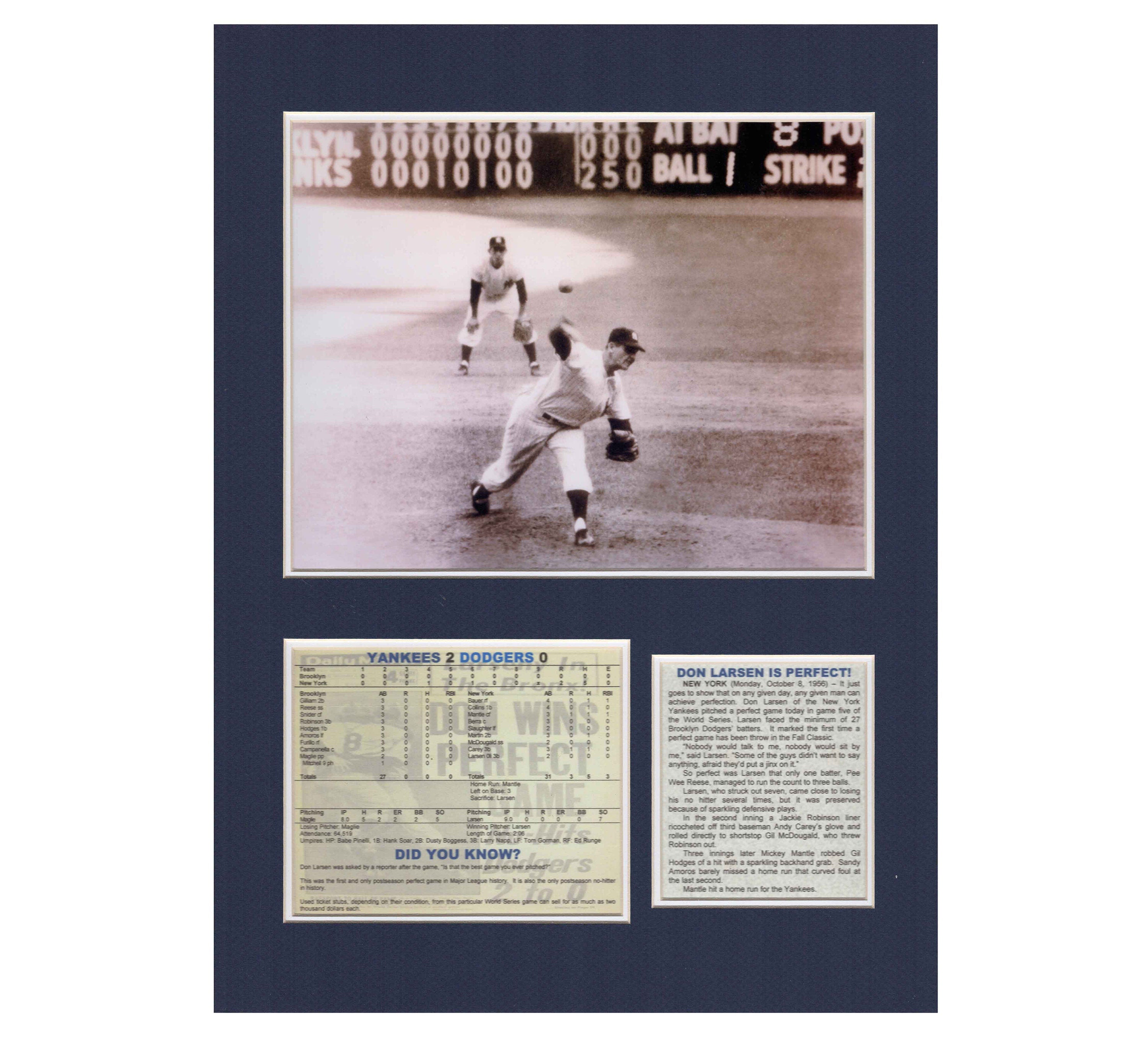 Don Larsen New York Yankees Perfect Game World Series Tribute