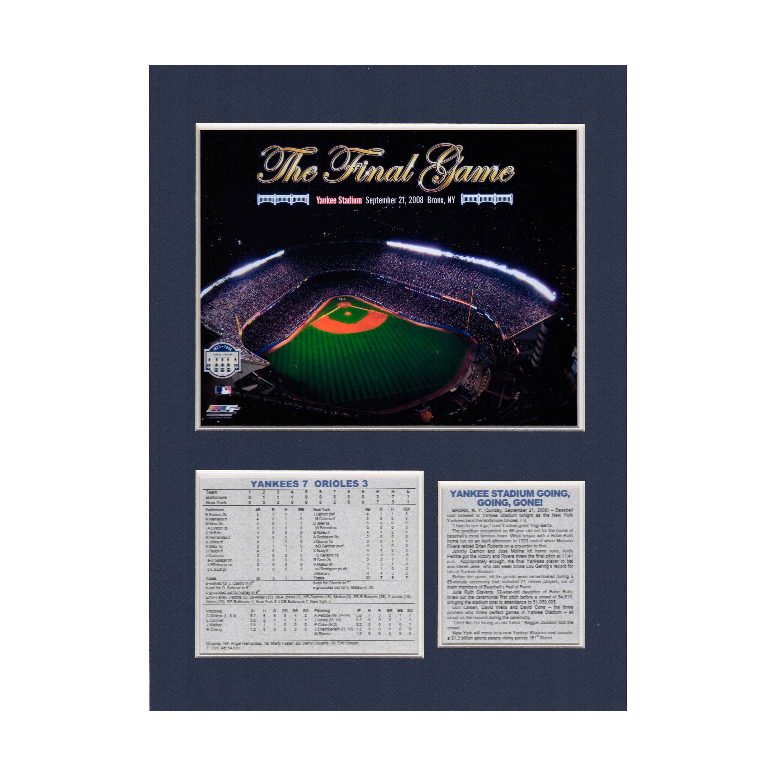 Yankee Stadium New York Yankees Final Game Tribute