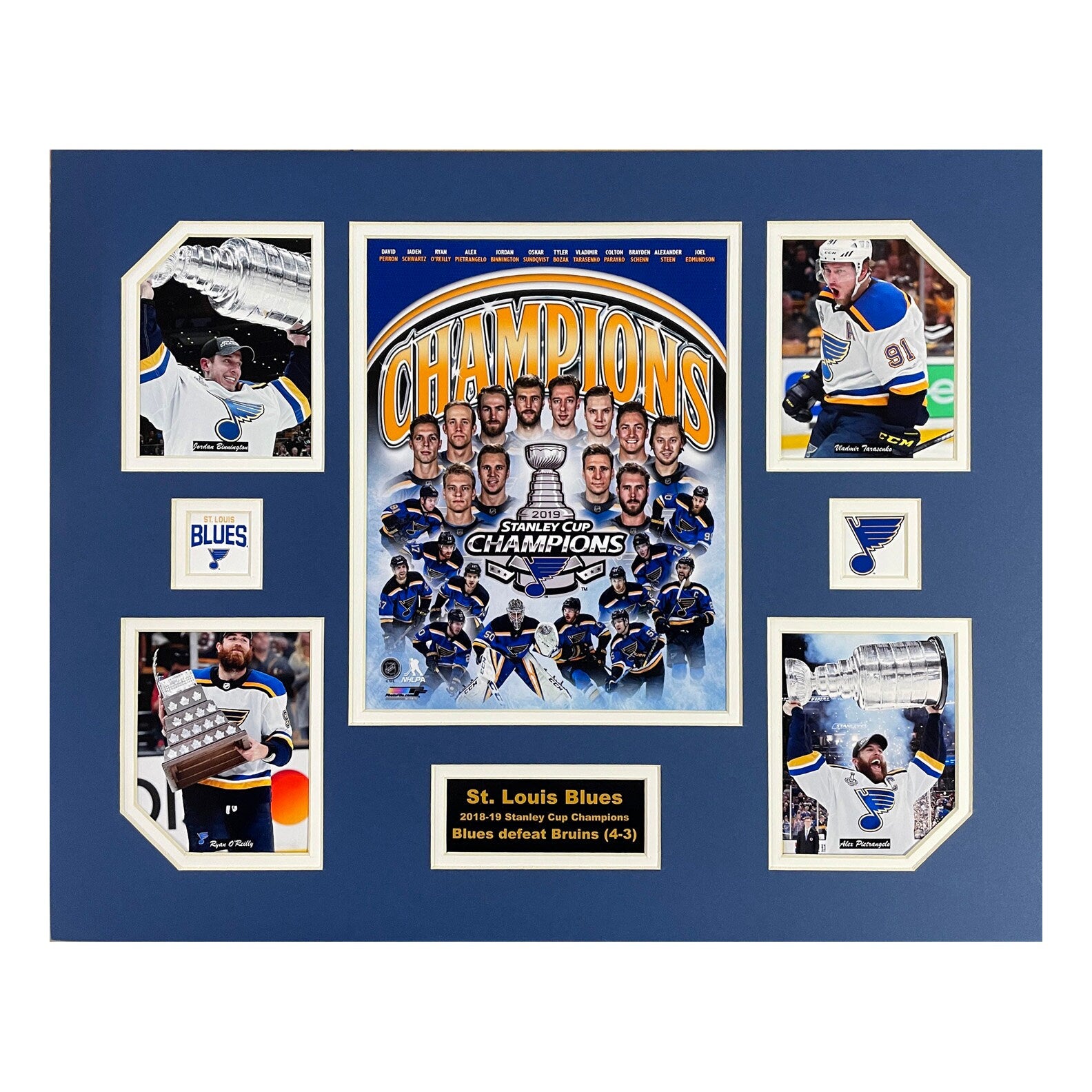 St. Louis Blues 2019 NHL Hockey Stanley Cup Champions 16 x 20 inch collage