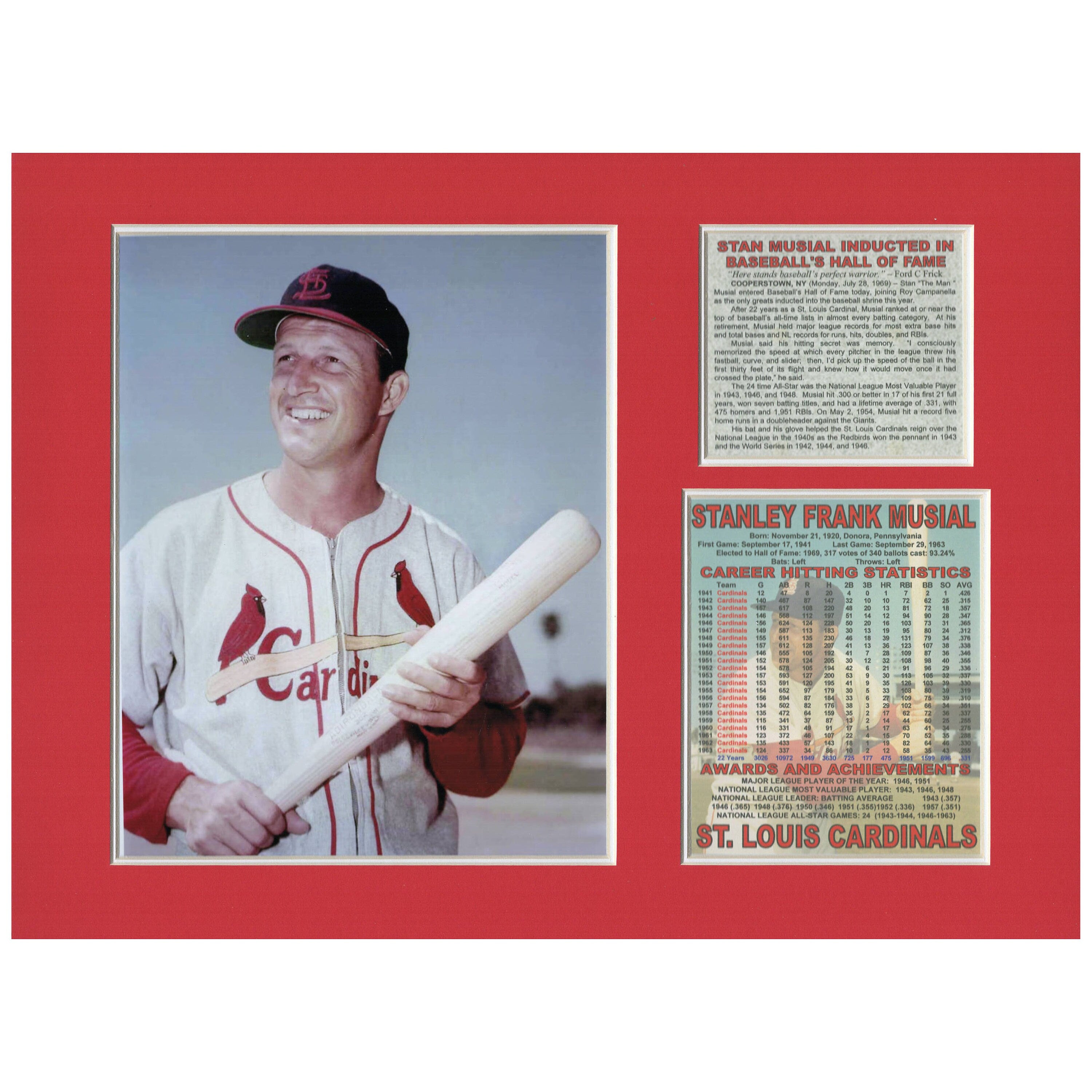 Stan Musial St Louis Cardinals Hall of Fame Tribute