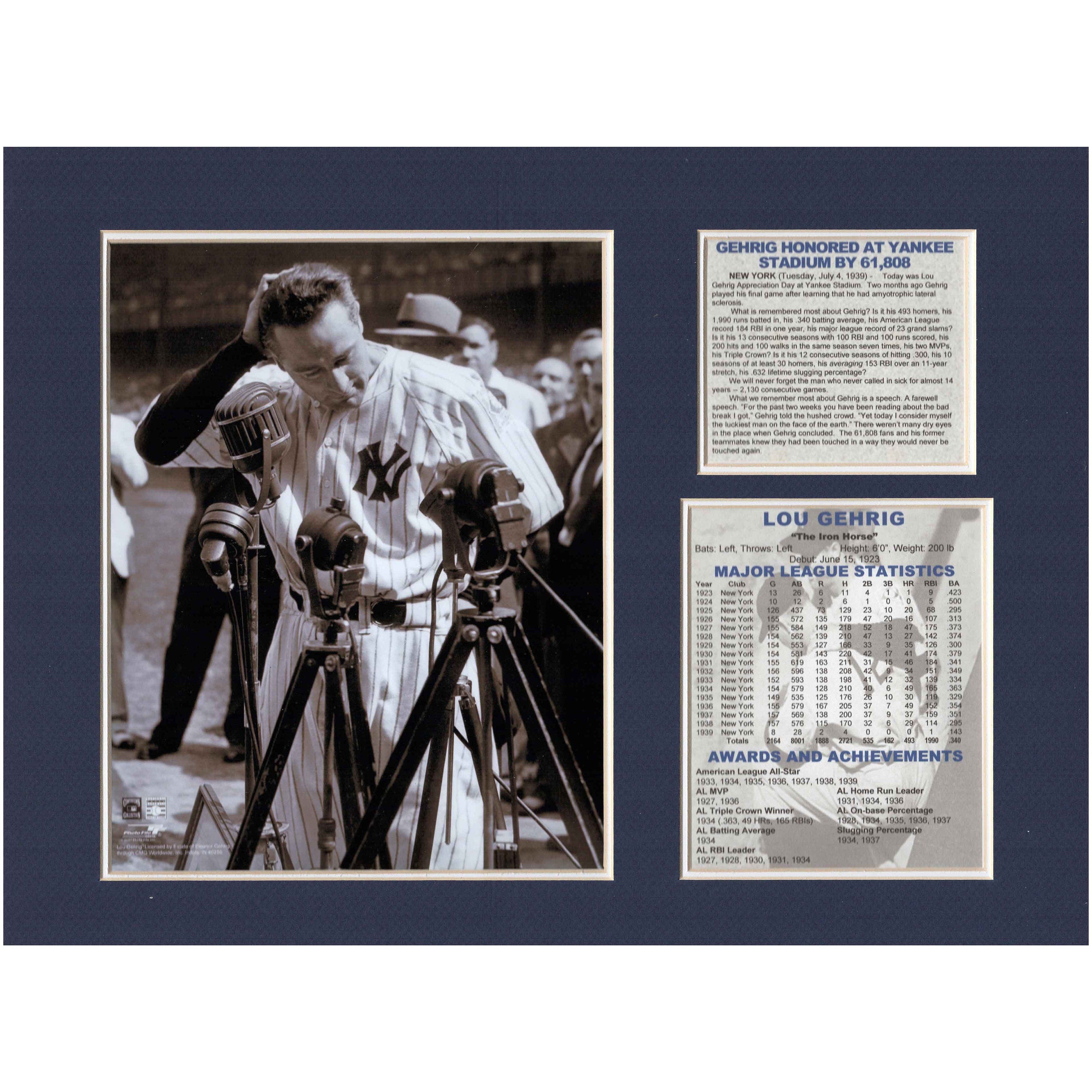 Lou Gehrig Lou Gehrig Day Yankee Stadium Tribute