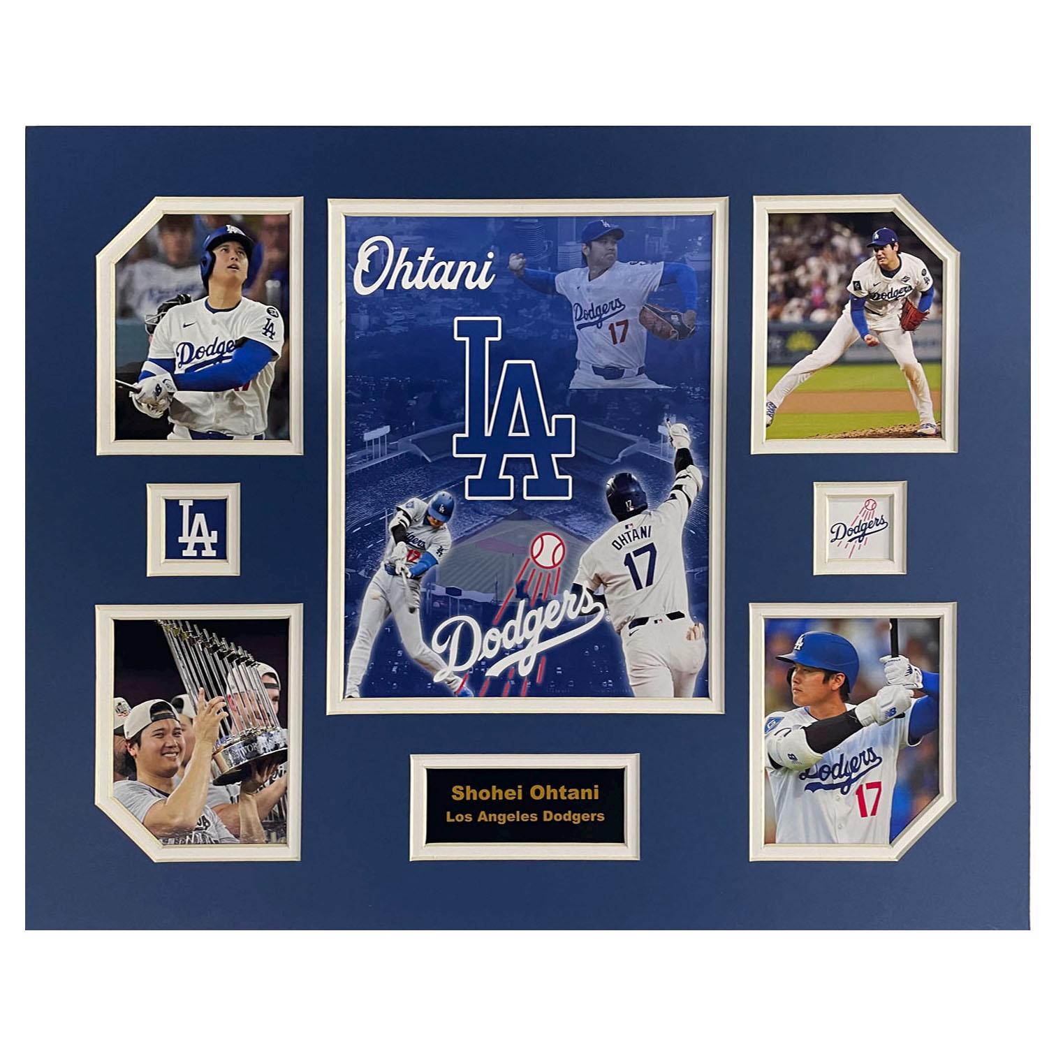 Shoehei Ohtani Los Angeles Dodgers MLB Baseball 16 x 20 inch Collage