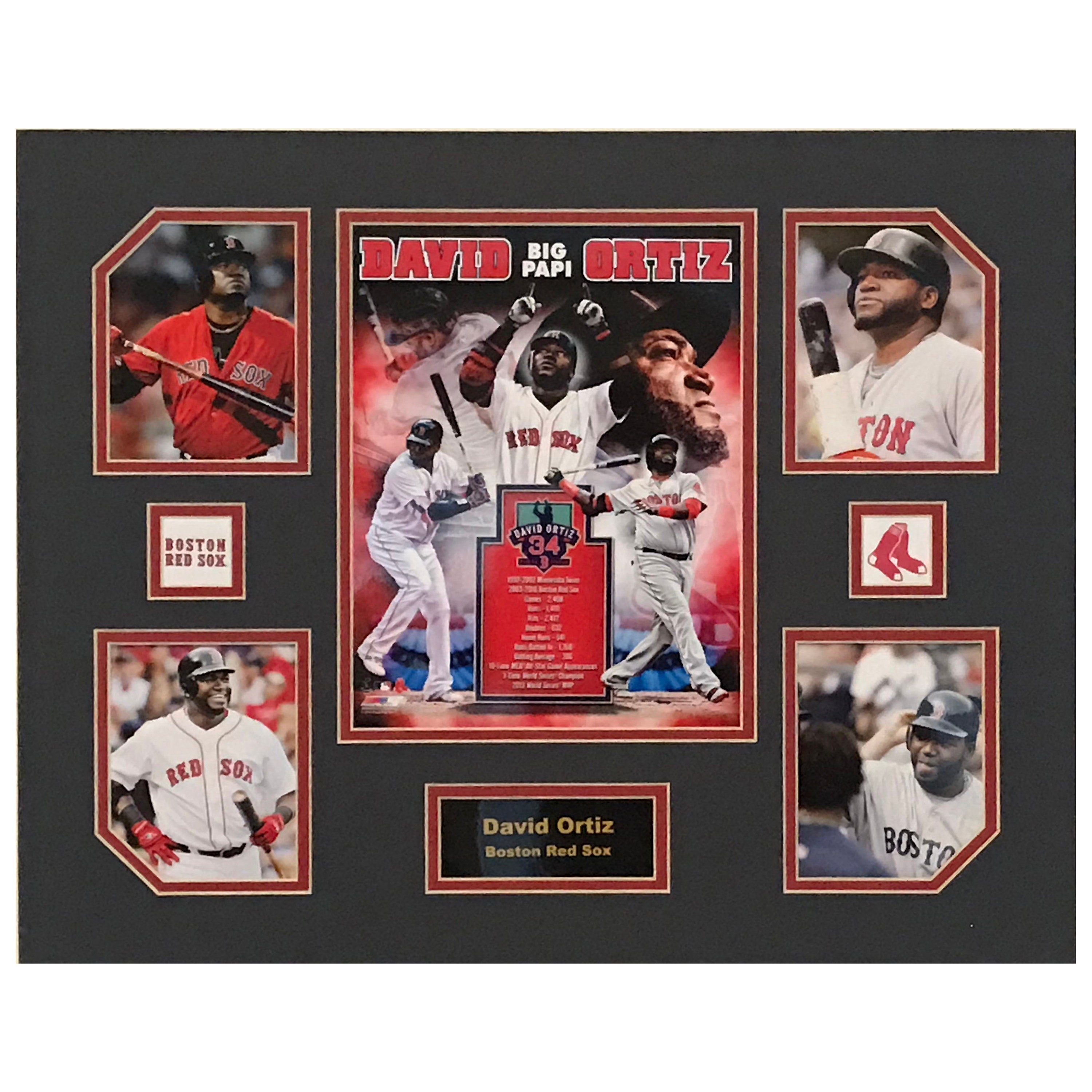 David Ortiz Boston Red Sox MLB Baseball 16 x 20 inch Collage