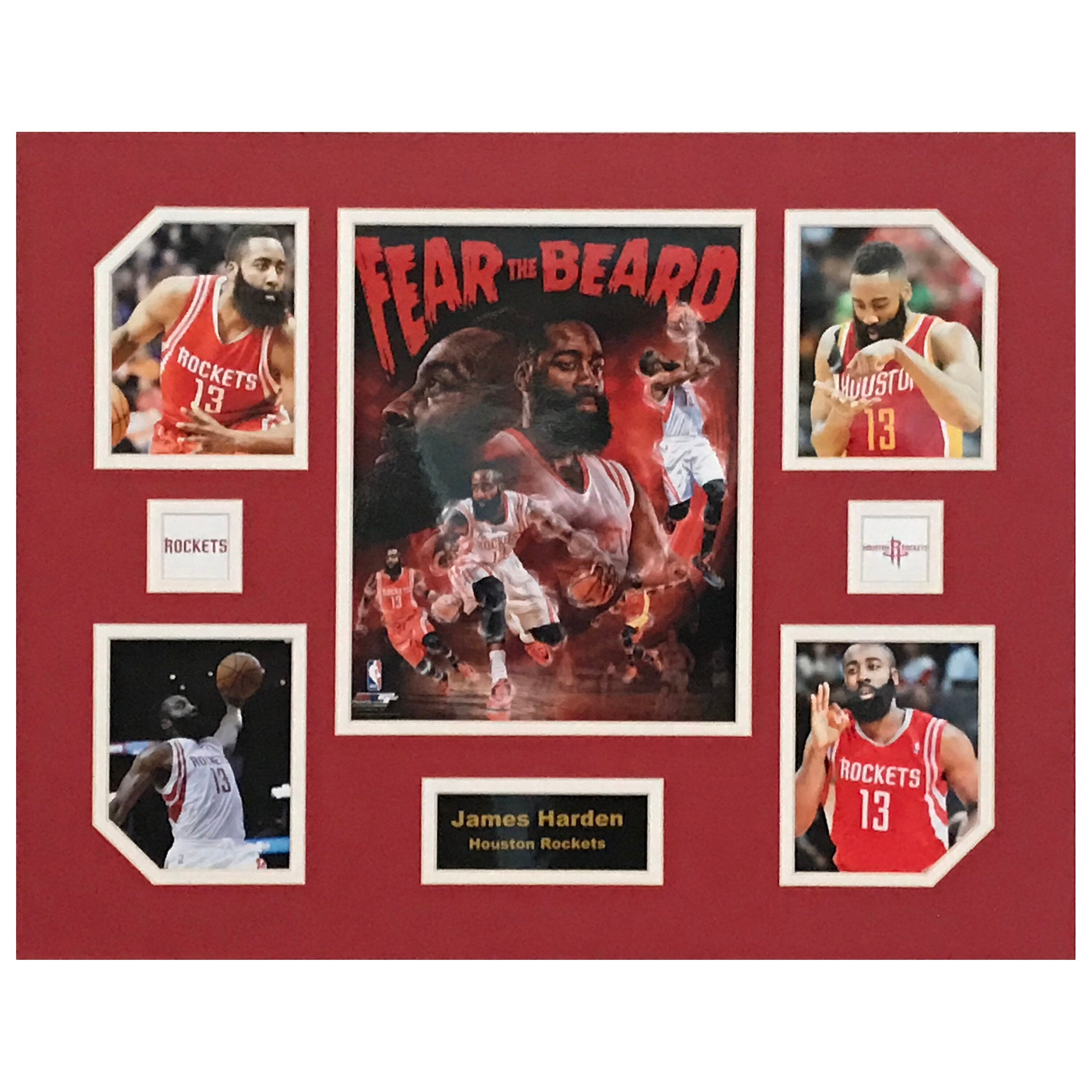 James Harden Houston Rockets NBA Basketball 16 x 20 inch Collage