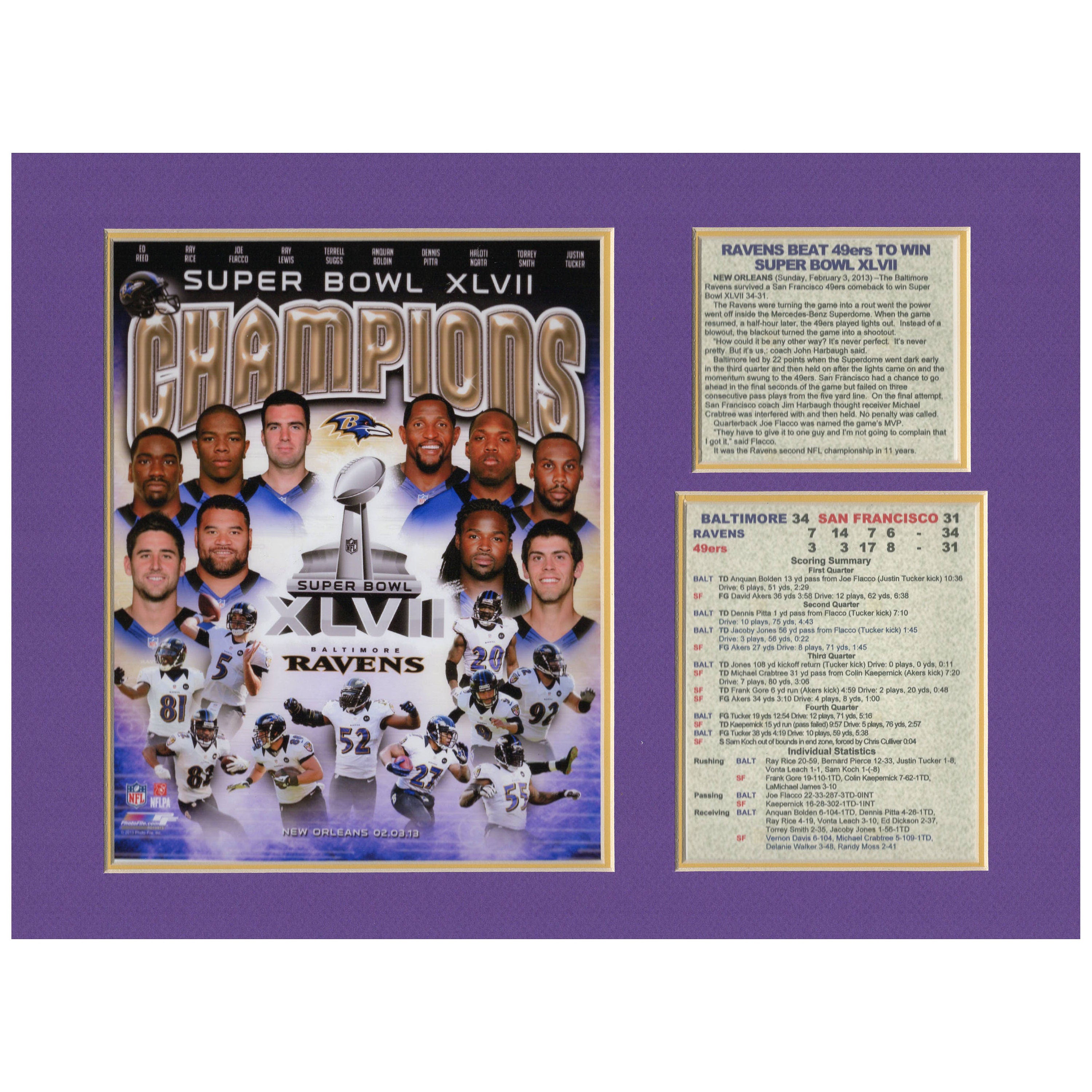 Baltimore Ravens NFL Super Bowl XLVII Tribute