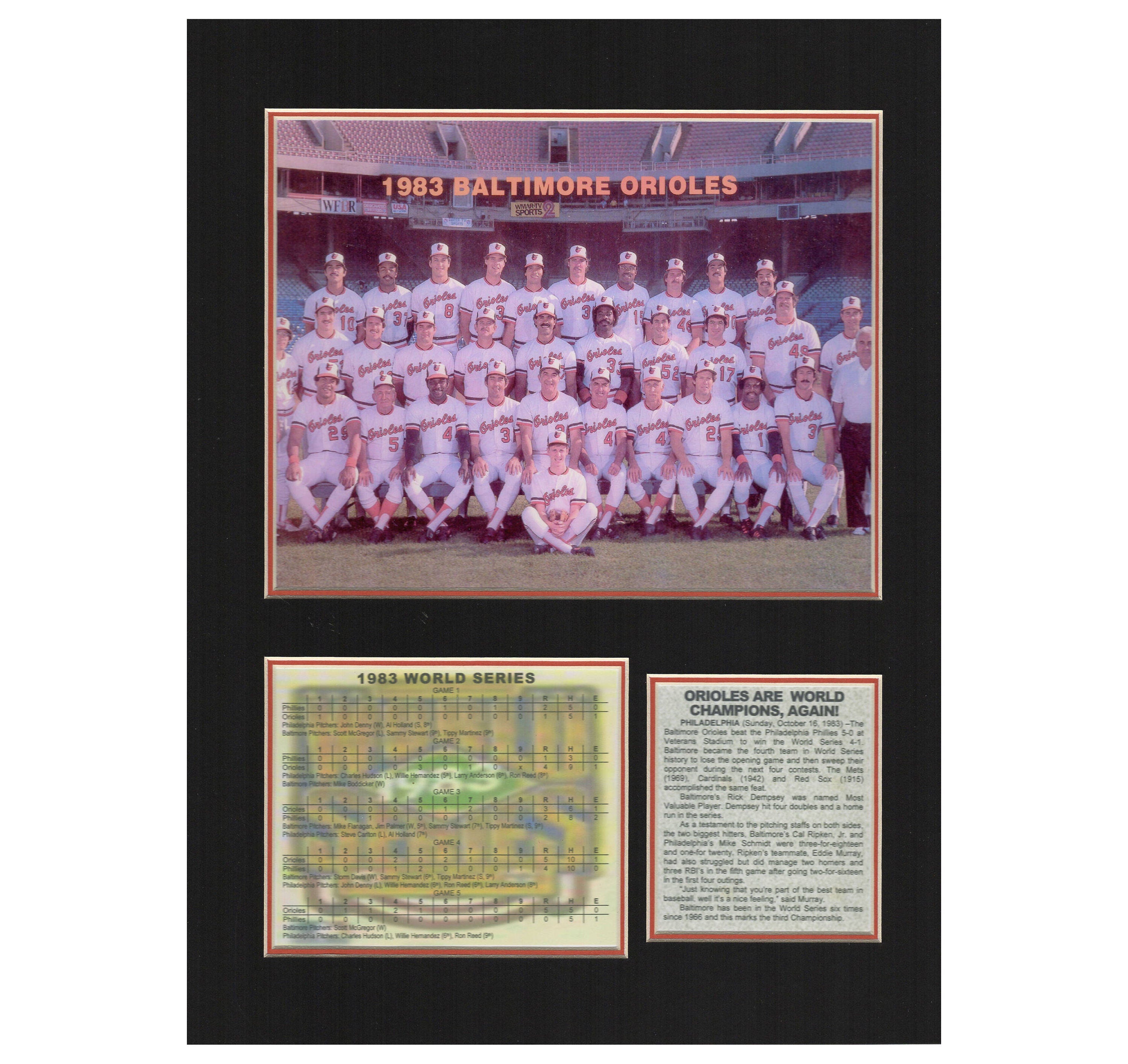 Baltimore Orioles 1983 World Series Championship Tribute
