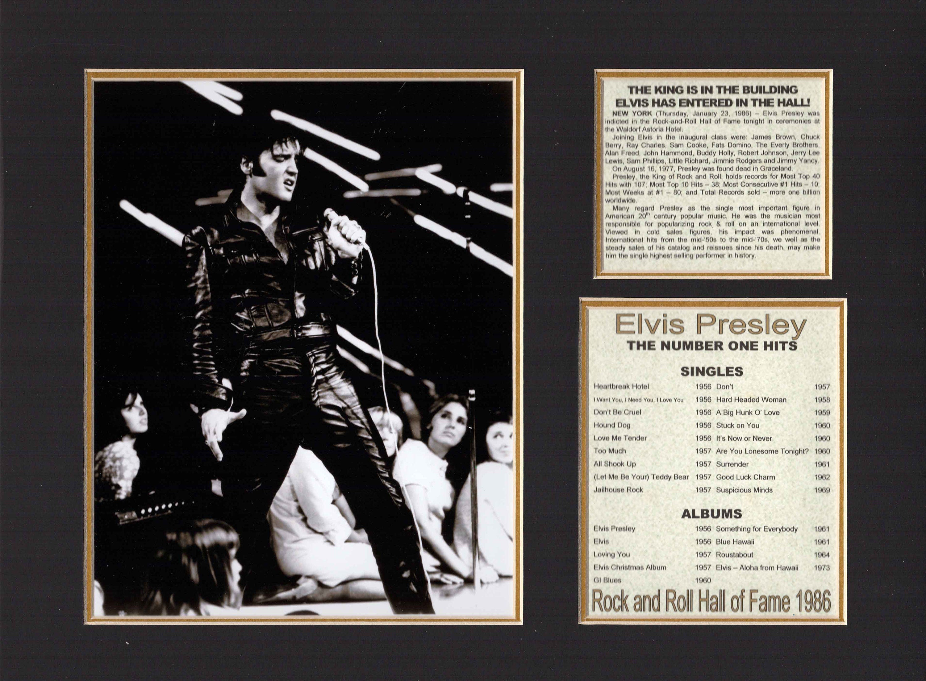 Elvis Presley - Rock Hall of Fame Induction - Number 1's  - Tribute