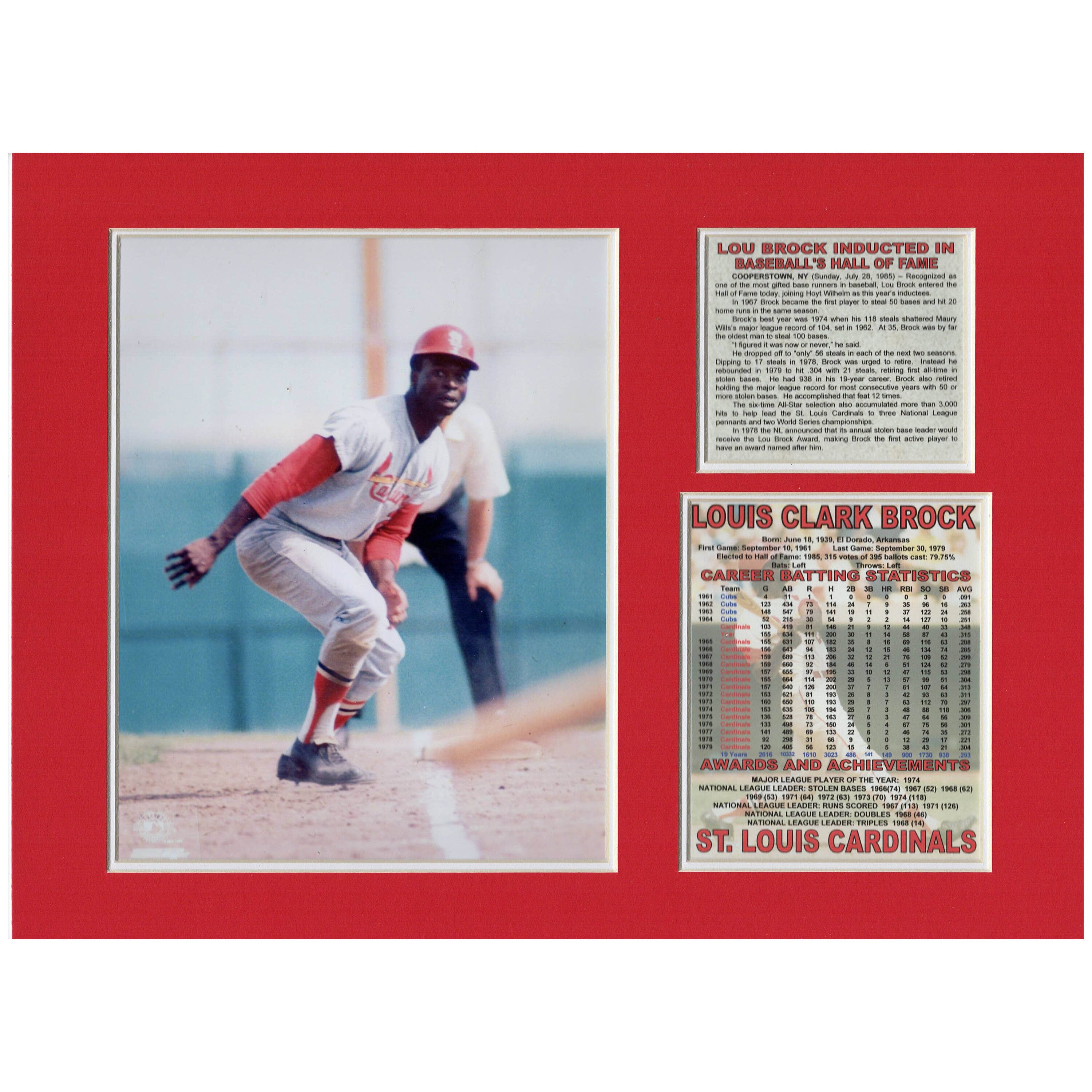 Lou Brock St Louis Cardinals Hall of Fame Tribute