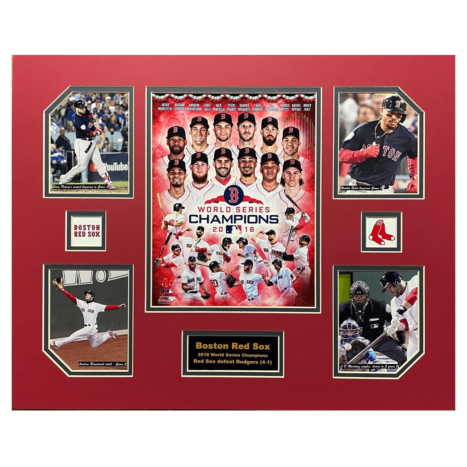 Boston Red Sox 2018 MLB Baseball World Series Champions 16 x 20 inch Collage
