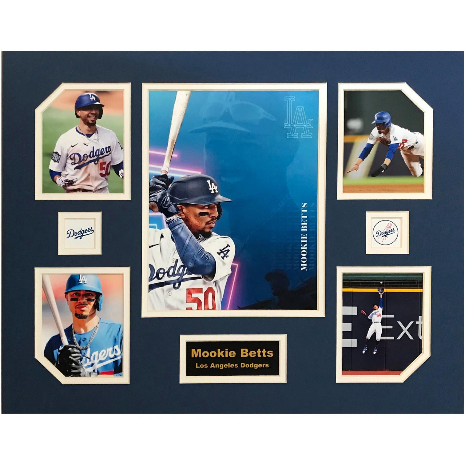 Mookie Betts Los Angeles Dodgers MLB Baseball 16 x 20 inch Collage