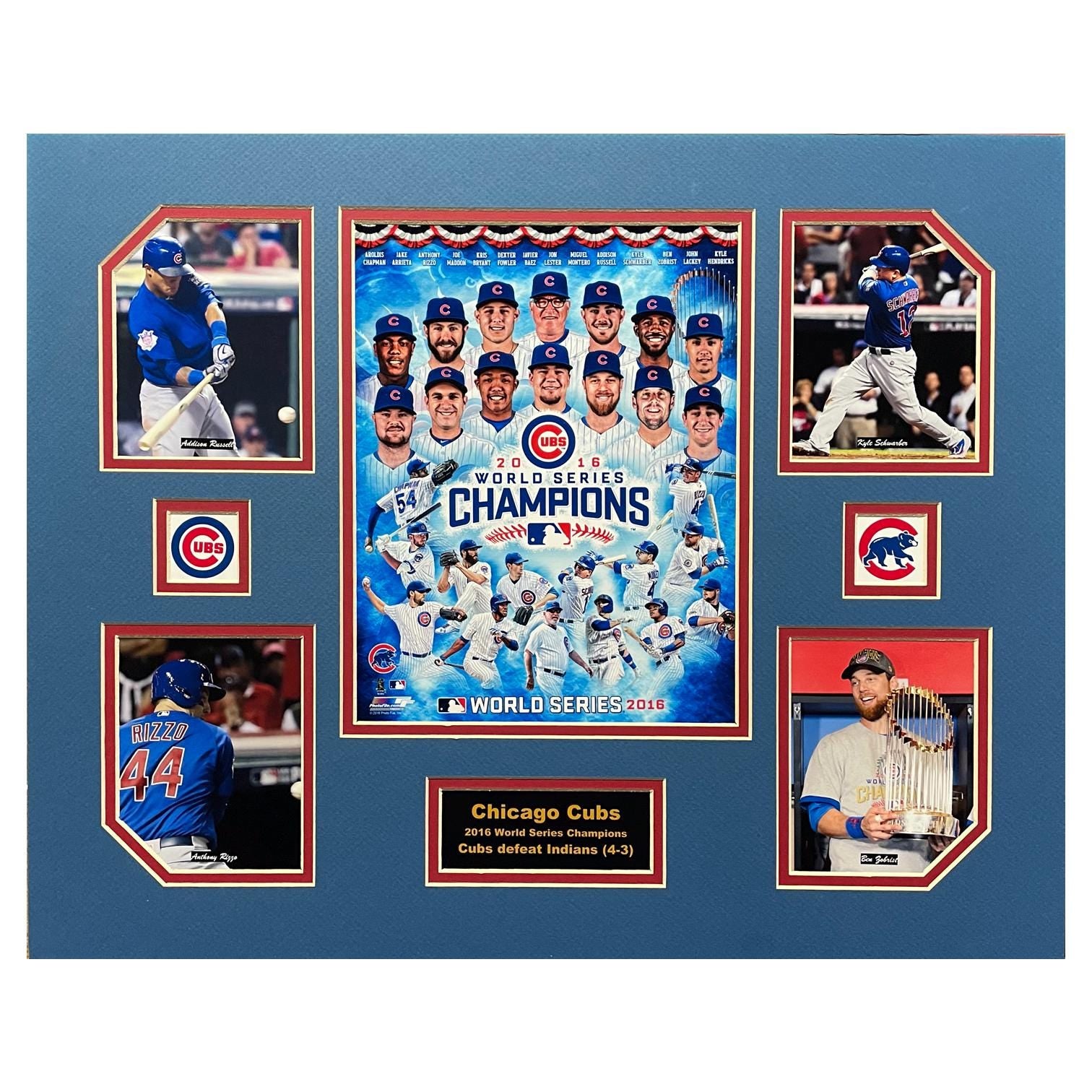 Chicago Cubs 2016 MLB Baseball World Series Champions 16 x 20 inch Collage