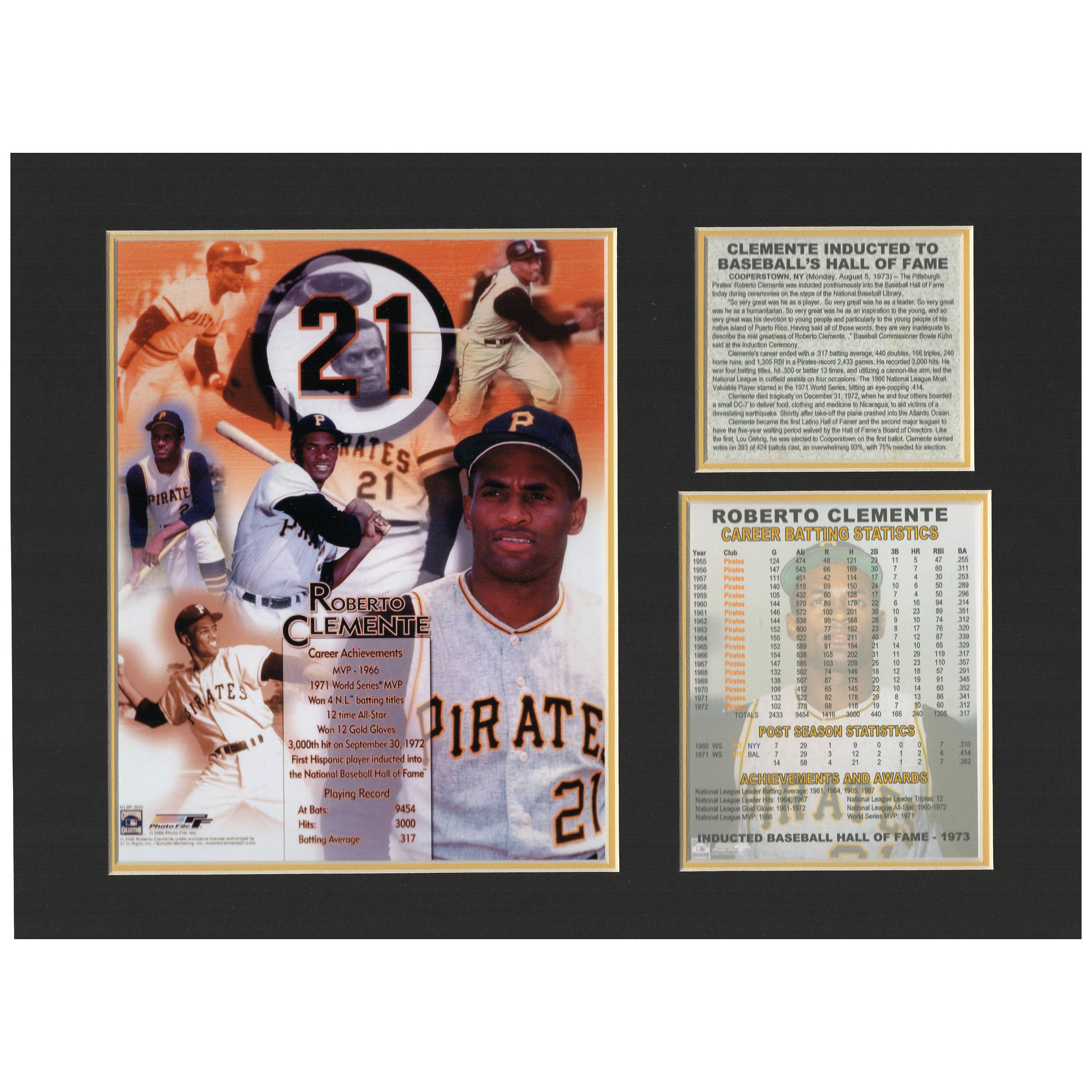 Roberto Clemente Pittsburgh Pirates Hall of Fame Tribute