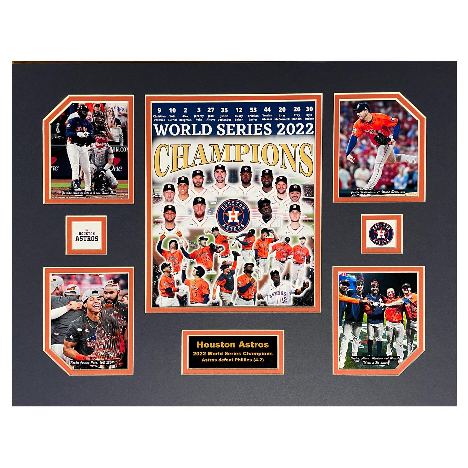 Houston Astros 2022 MLB Baseball World Series Champions 16 x 20 inch Collage