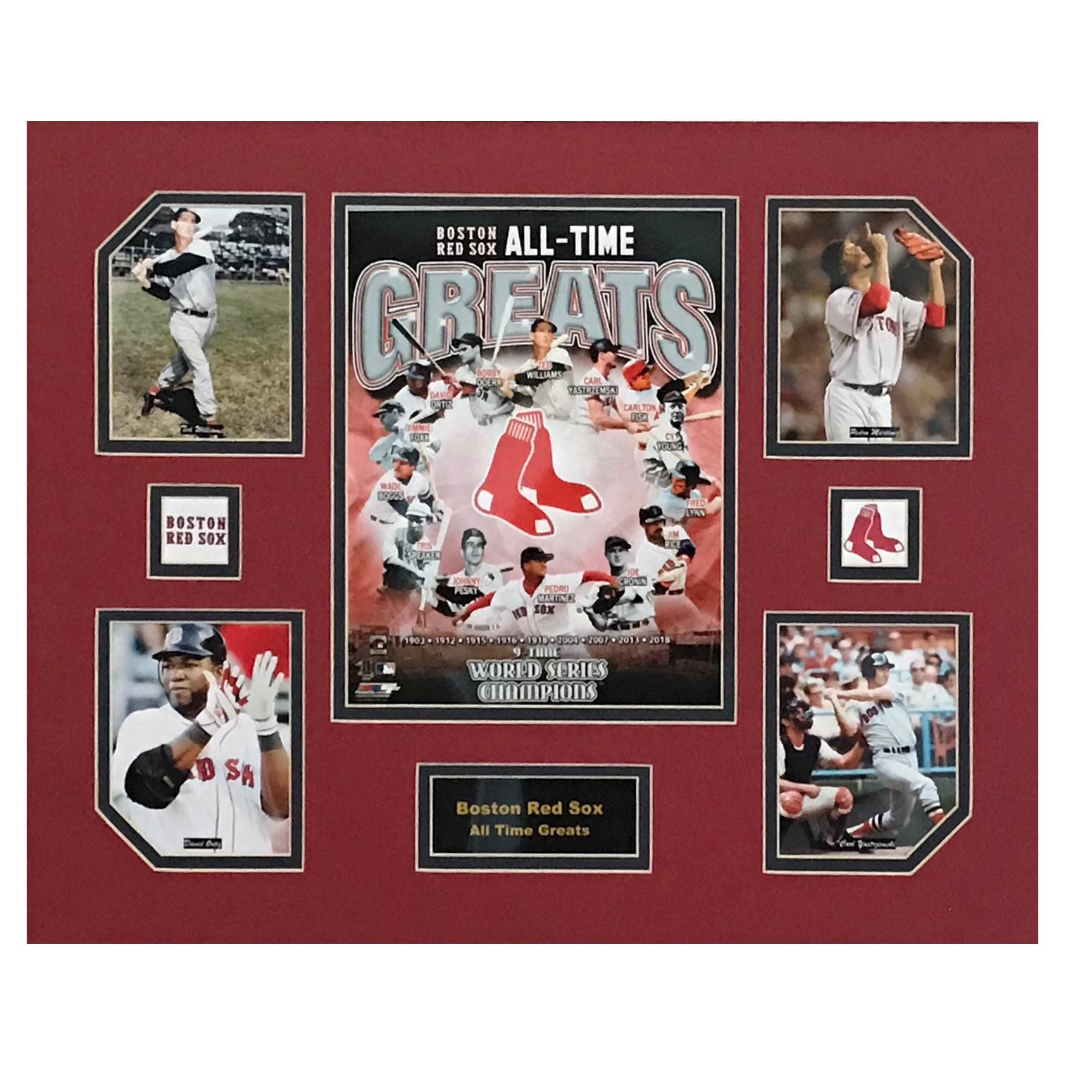 Boston Red Sox MLB All-Time Greats 16 x 20 inch Collage