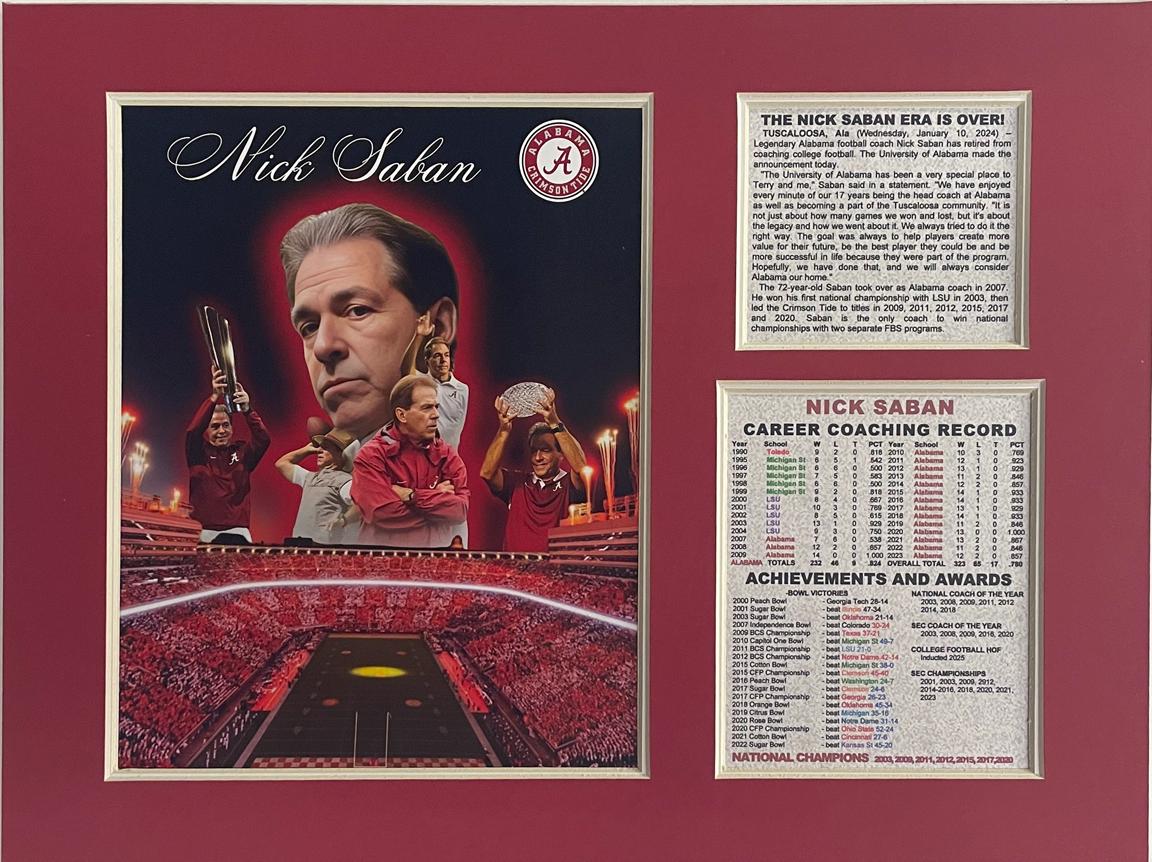 Nick Saban Alabama Crimson Tide Football Coach Retires