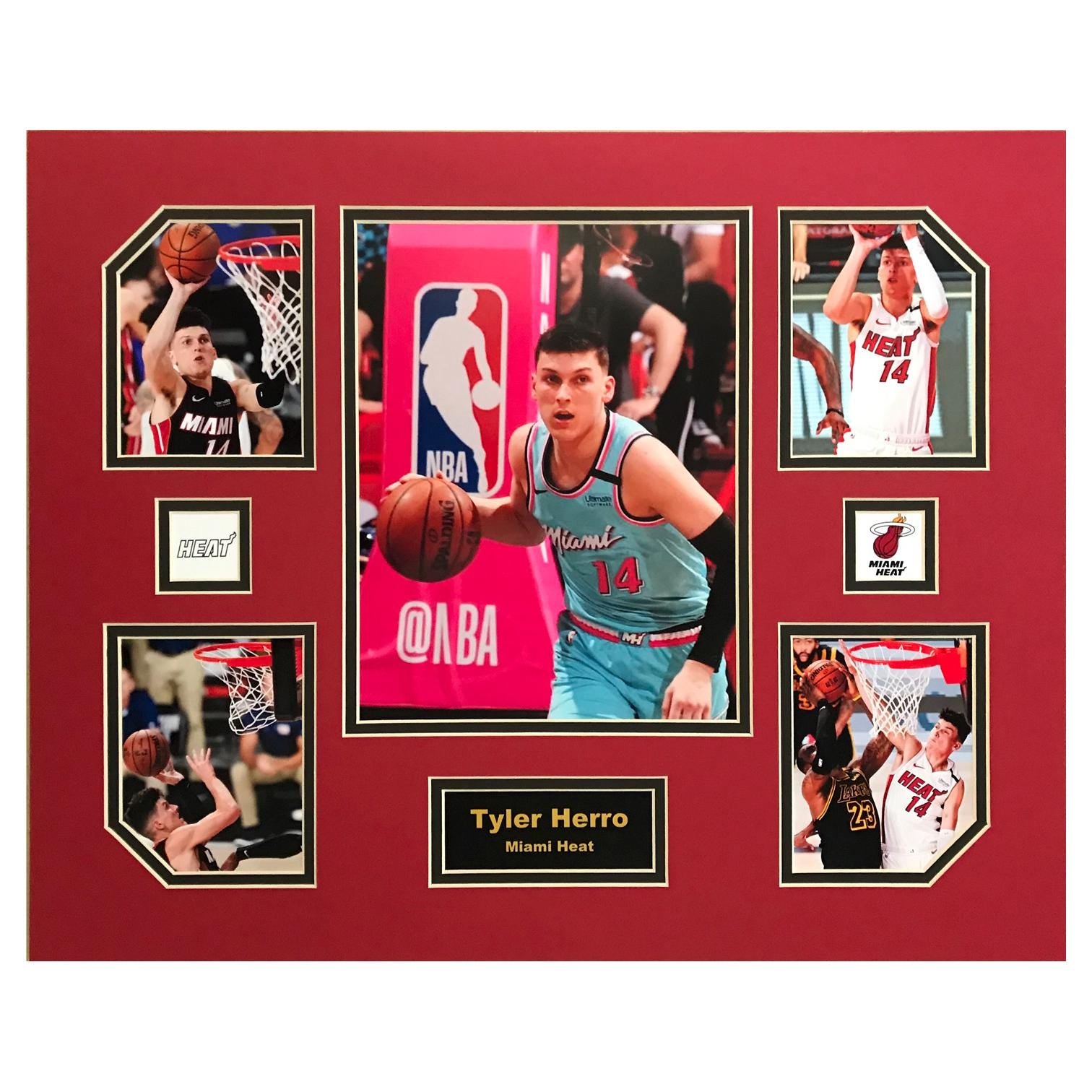 Tyler Herro Miami Heat NBA Basketball 16 x 20 inch Collage