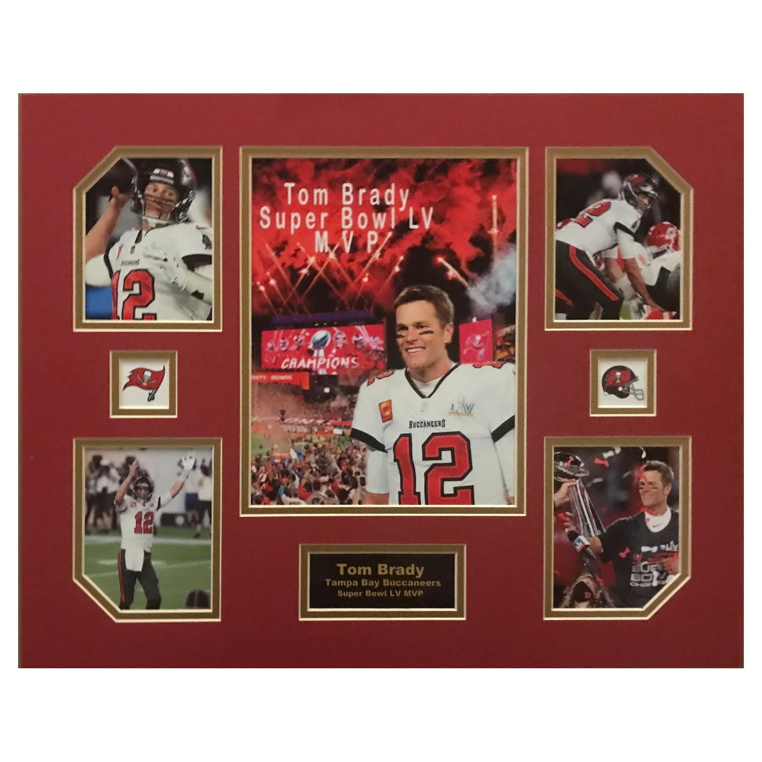 Tom Brady Super Bowl MVP Tampa Bay Buccaneers NFL Football 16 x 20 inch Collage