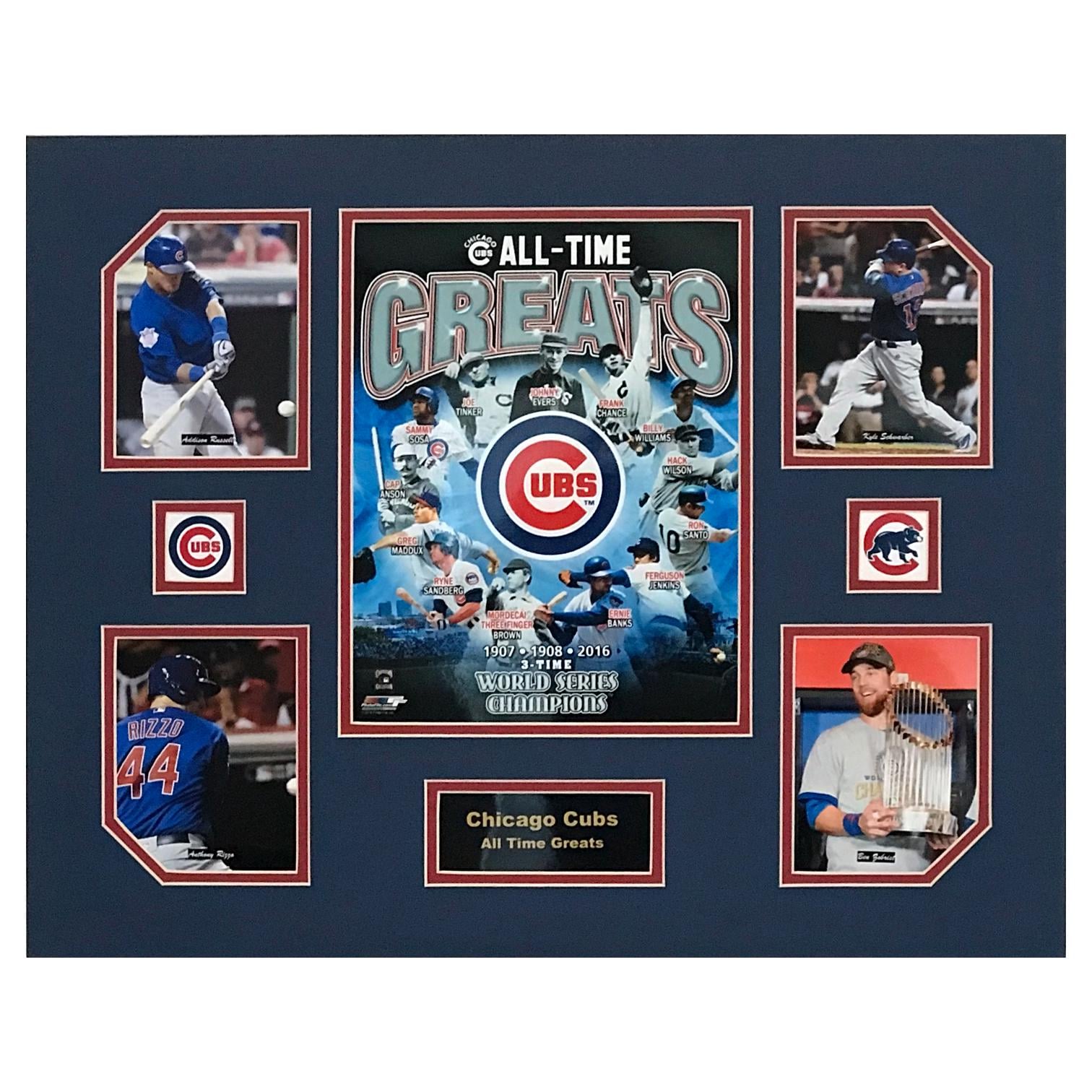 Chicago Cubs MLB All-Time Greats 16 x 20 inch Collage