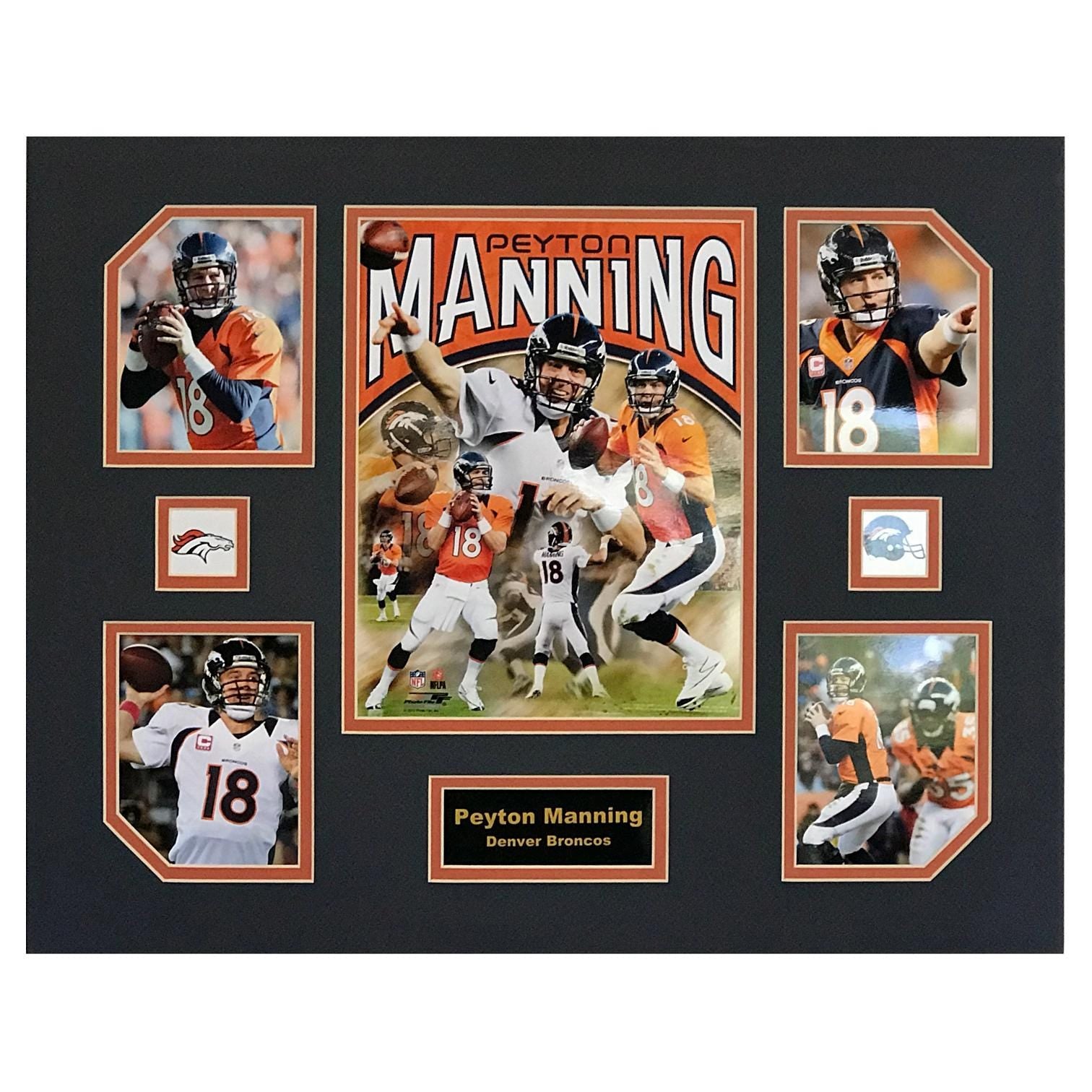 Peyton Manning Denver Broncos NFL Football 16 x 20 inch Collage