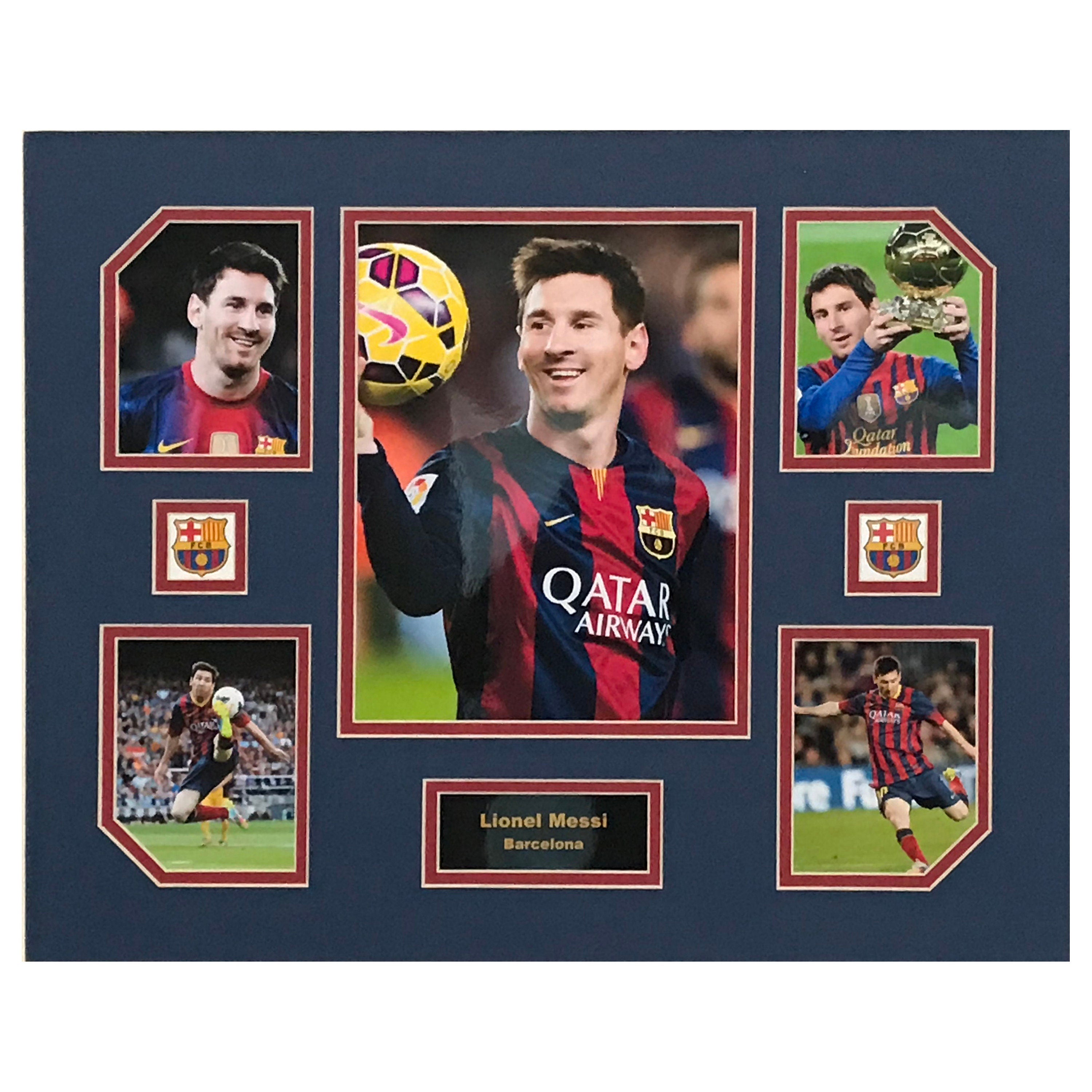 Lionel Messi FC Barcelona Soccer UEFA Champions League All-Time Greats 16 x 20 inch Collage