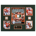 U Miami Hurricanes NCAA Football All-Time Greats 16 x 20 inch Collage
