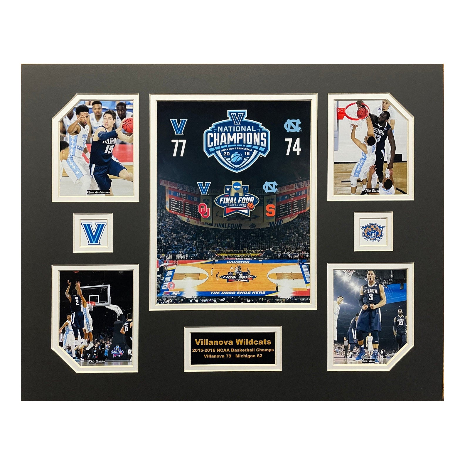 Villanova U Wildcats NCAA Basketball 2015-16 National Champions 16 x 20 inch Collage