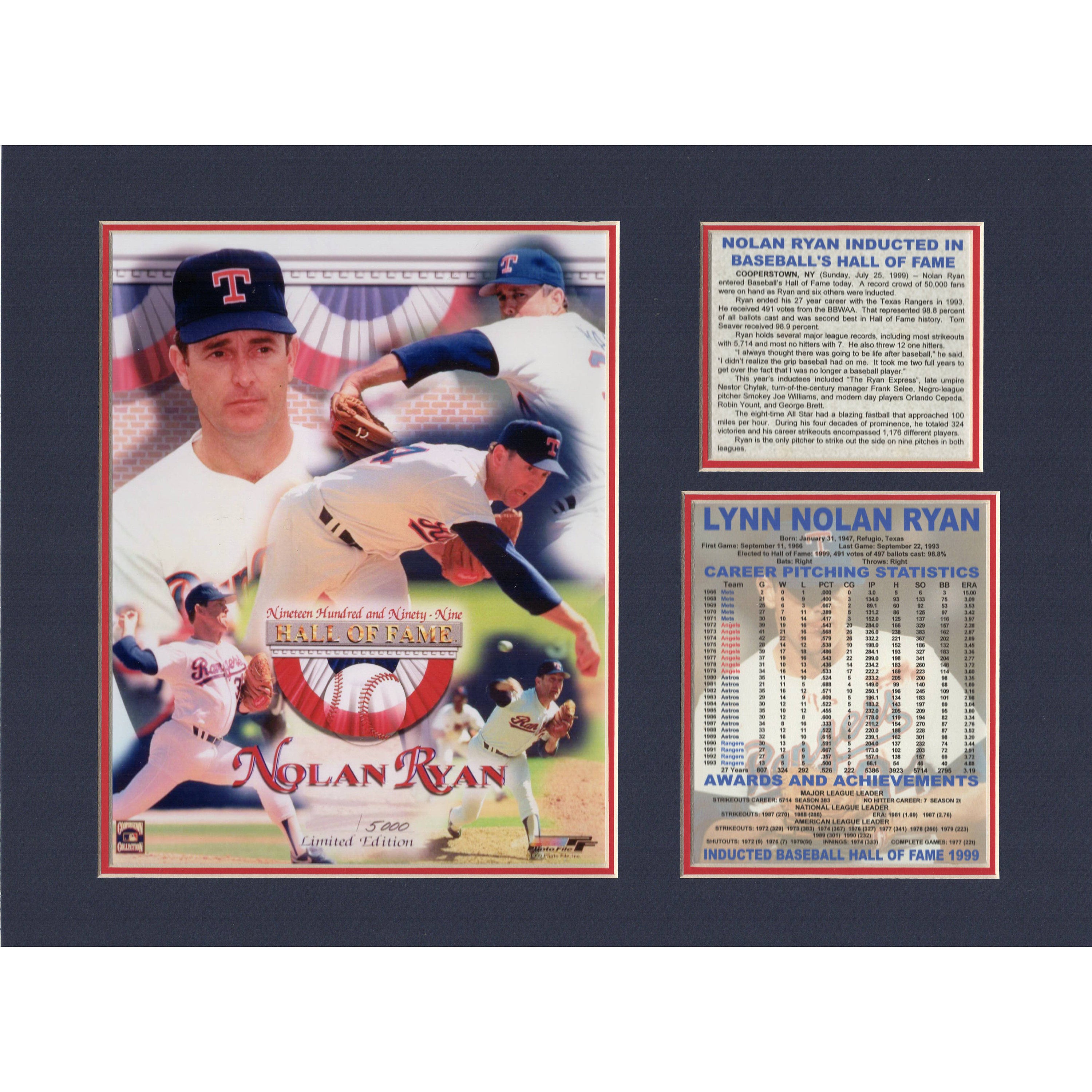 Nolan Ryan Baseball Hall of Fame Texas Rangers Tribute