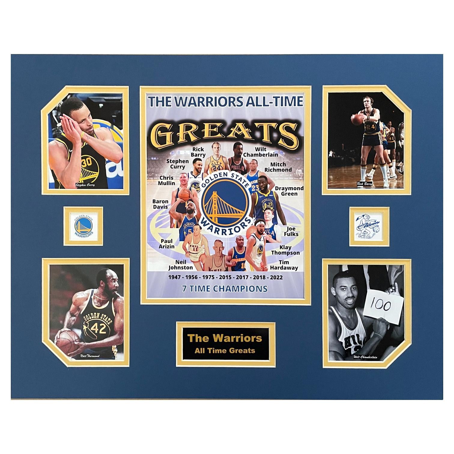 Golden State Warriors 2021-22 NBA Basketball Champions 16 x 20 inch Collage