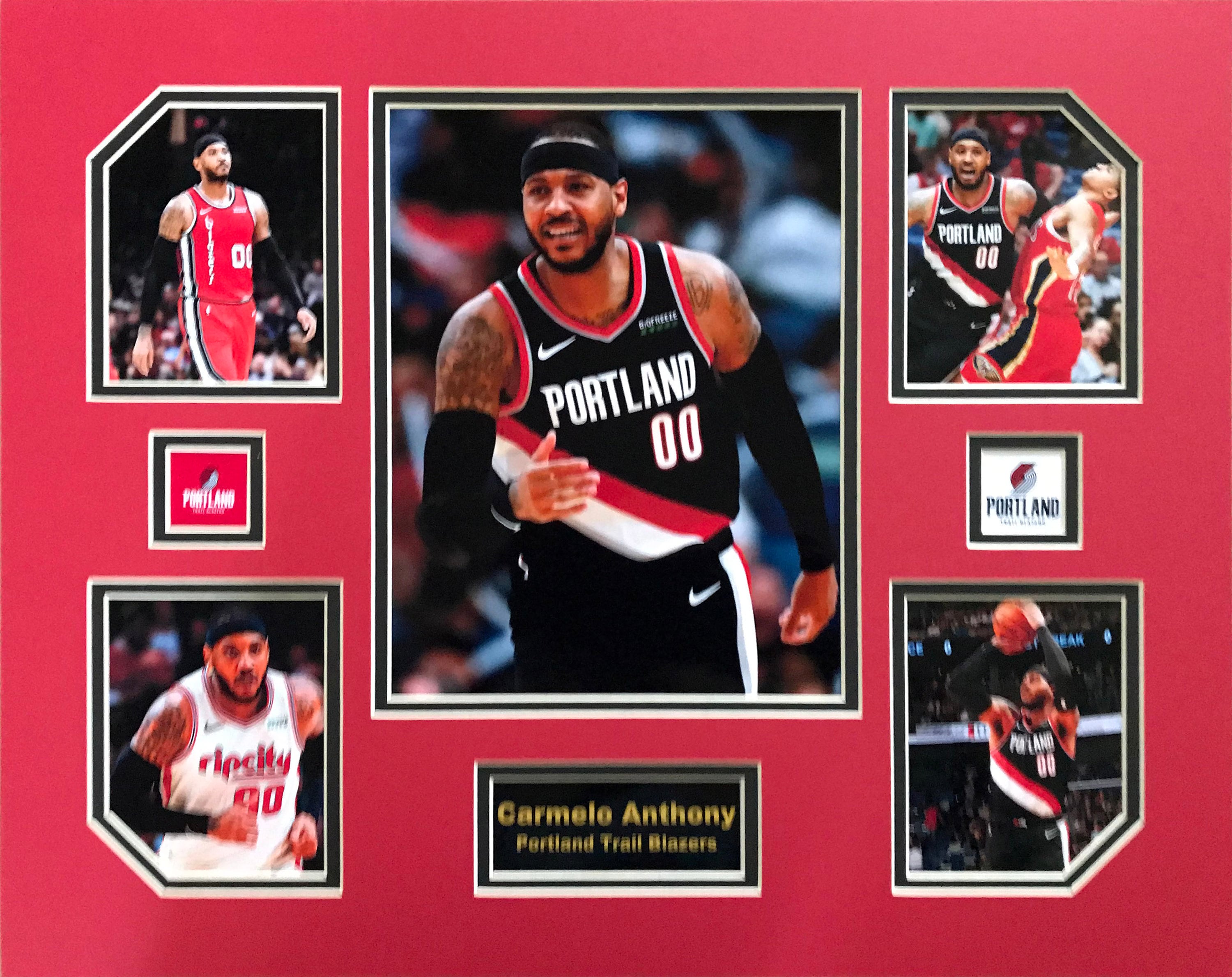 Carmelo Anthony Portland Trail Blazers NBA Basketball 16 x 20 inch Collage
