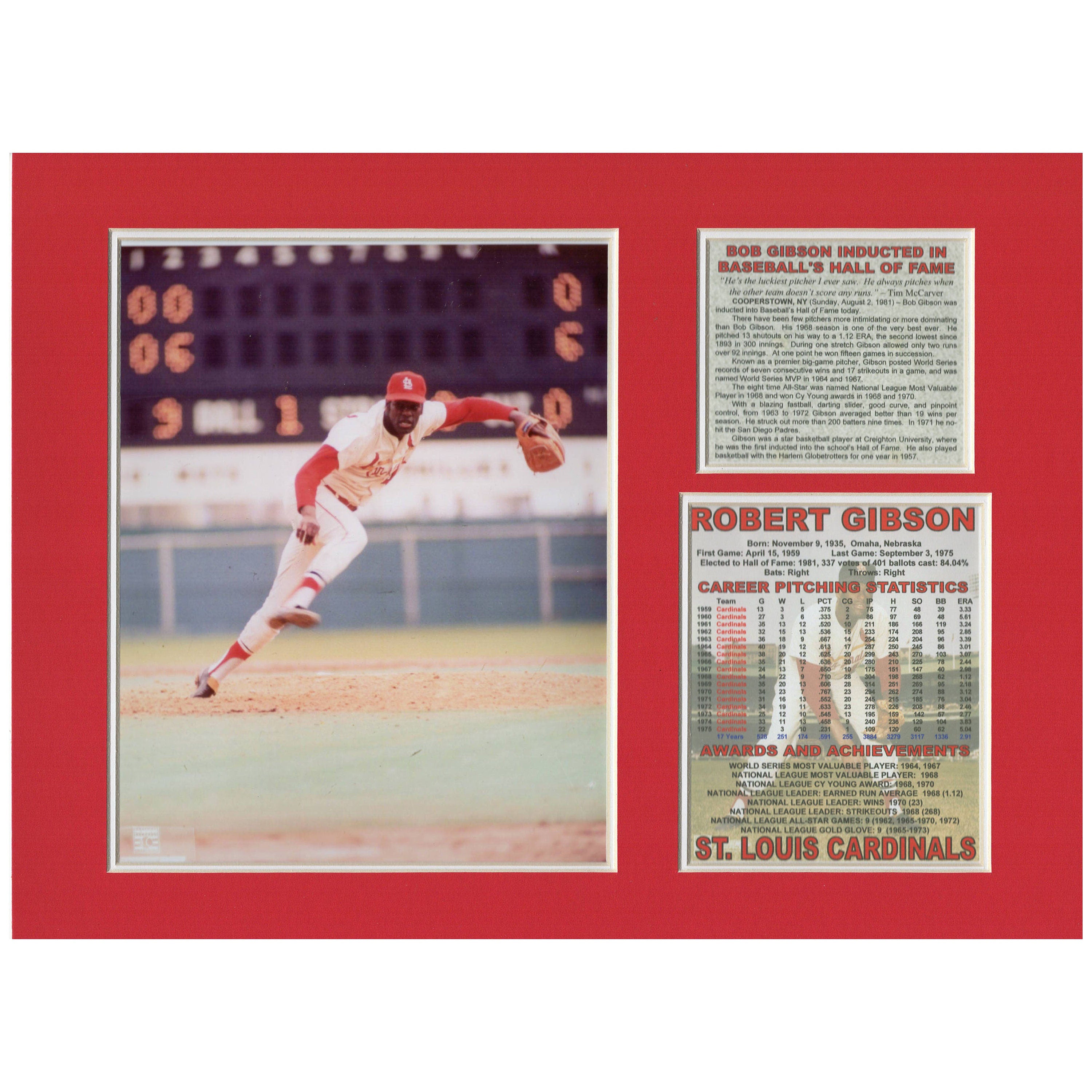Bob Gibson St Louis Cardinals Hall of Fame Tribute